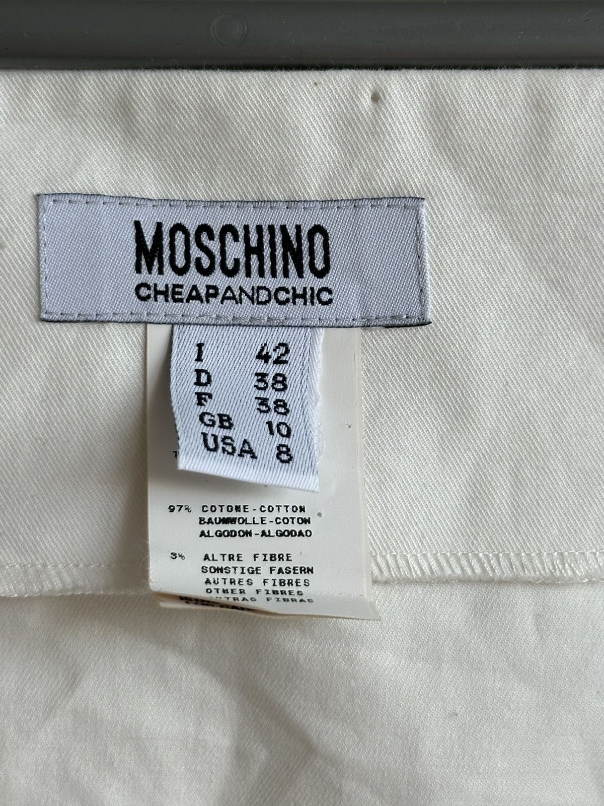 Moschino Vintage Moschino Cheap and Chic Dress Sheath Bow White US 8 Size M / US 6-8 / IT 42-44 - 7 Thumbnail