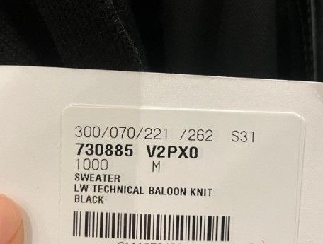 Bottega Veneta o1n1vont0325 Technical Baloon Knit Sweater in Black Size M / US 6-8 / IT 42-44 - 5 Thumbnail