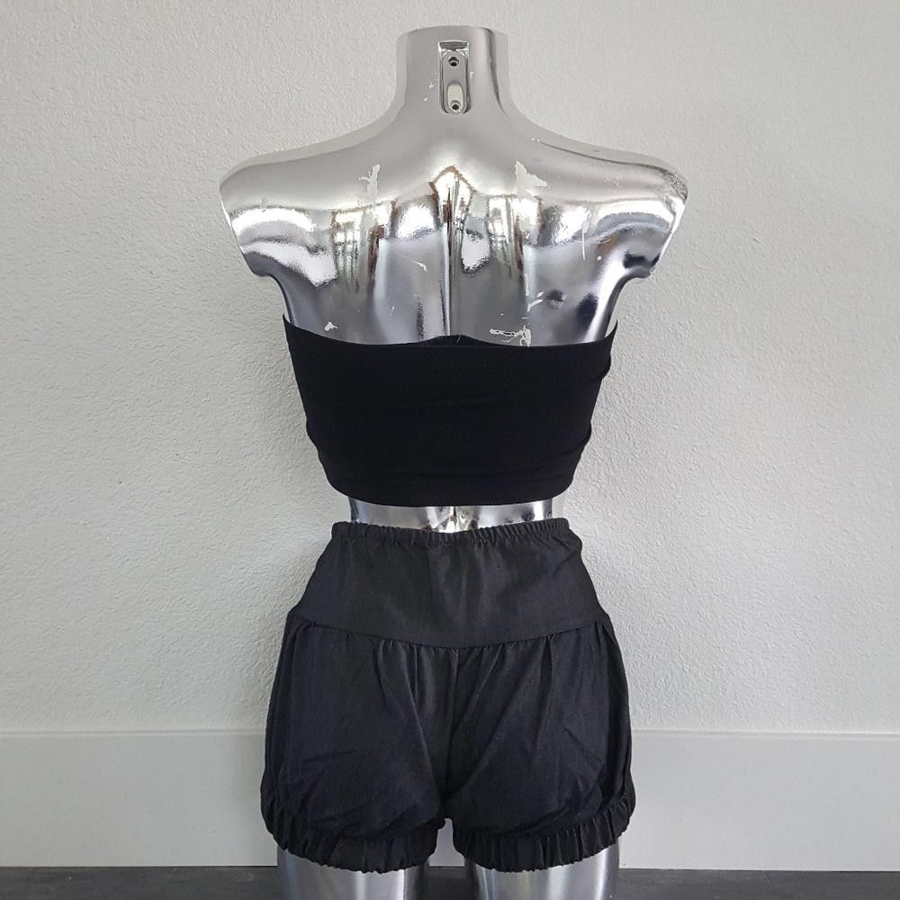 Designer Grey Button Detailed Lime Short Size 30" / US 8 / IT 44 - 2 Thumbnail