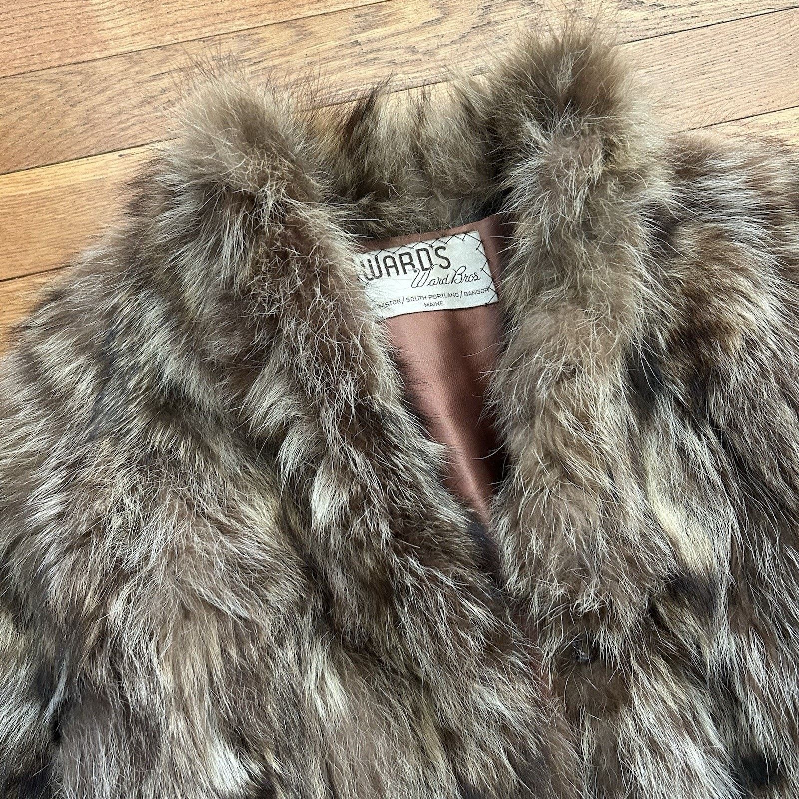 Vintage Wards Ward Bros Genuine Fox Fur Short Coat Hook Jacket S/M Size S / US 4 / IT 40 - 2 Thumbnail