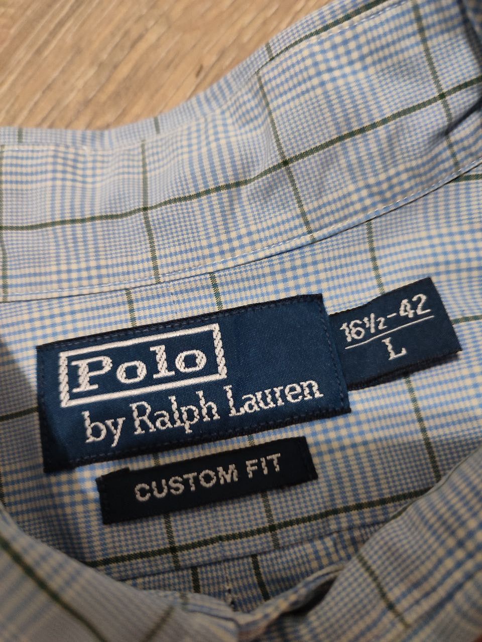 Polo Ralph Lauren × Ralph Lauren × Vintage Vintage Polo Ralph Lauren Custom Fit striped plaid Shirt Size US L / EU 52-54 / 3 - 6 Thumbnail