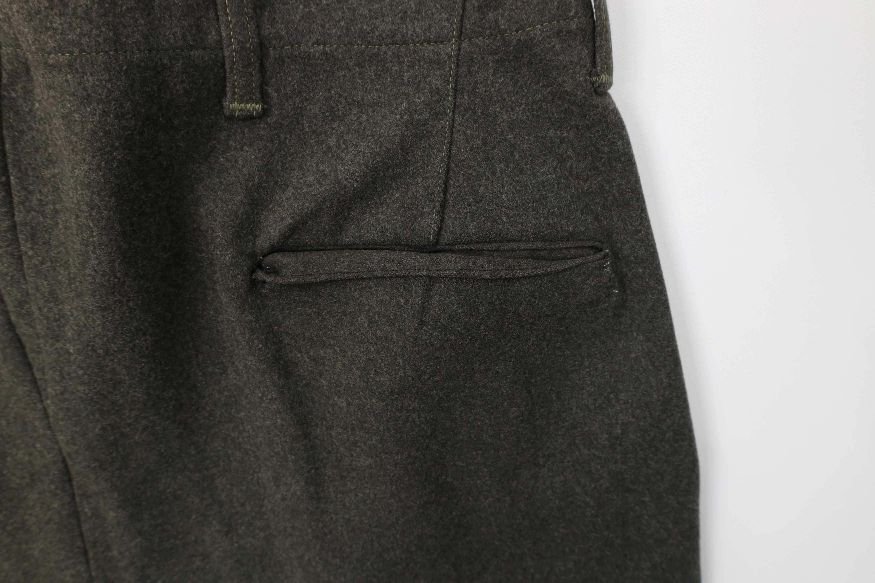Vintage Vintage 40s 50s Military Heavyweight Fly Wool Pants USA Size US 36 / EU 52 - 13 Thumbnail