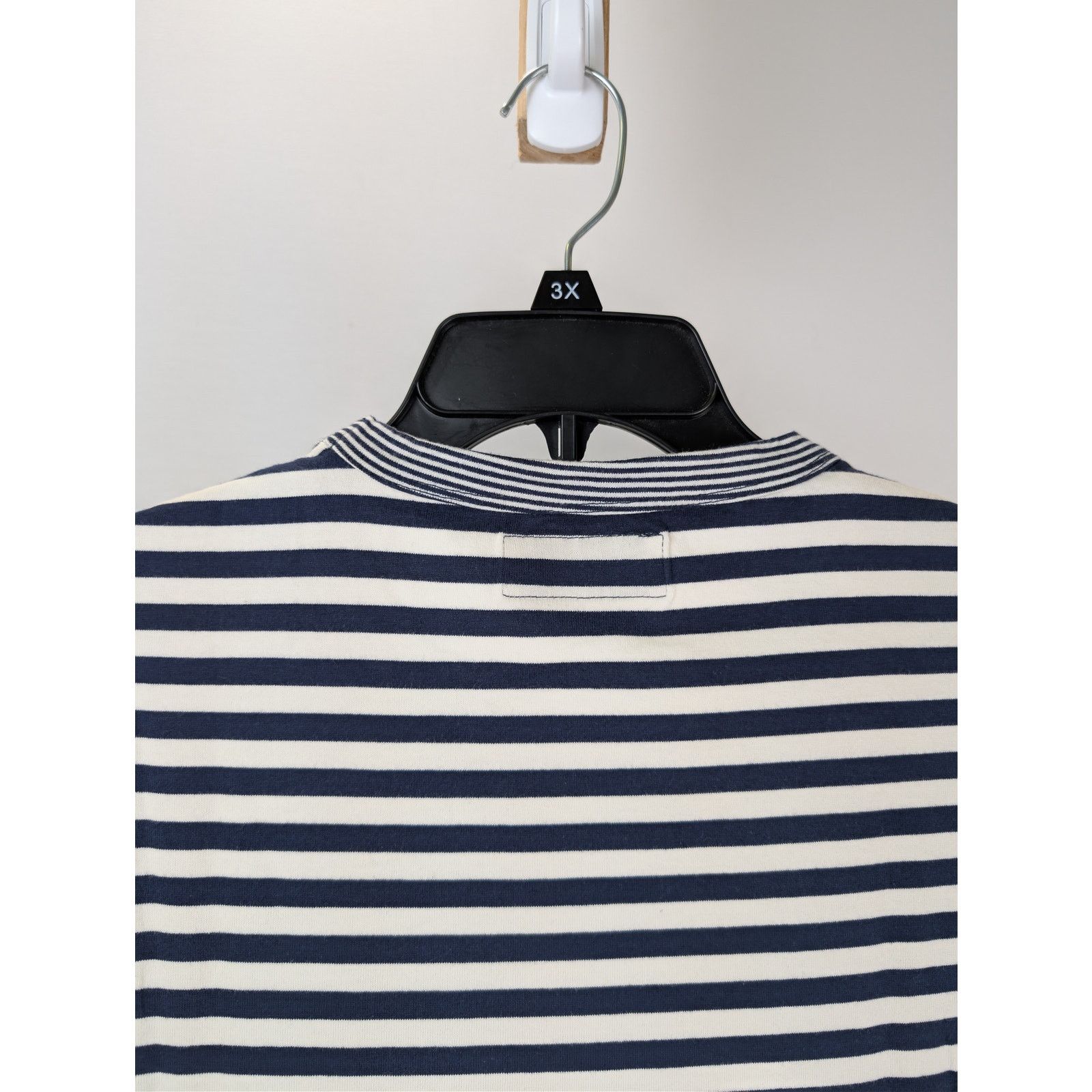 Officine Generale o1rshd1 Short Sleeve Tee T-Shirt Stripe in Navy/White Size US XL / EU 56 / 4 - 15 Thumbnail