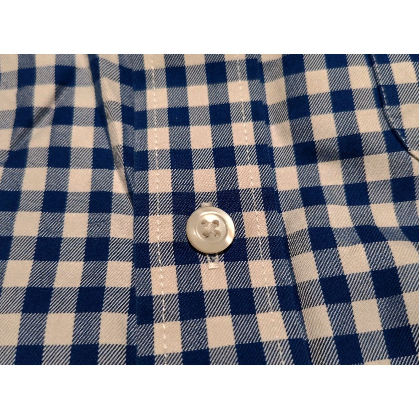 Duluth Trading Company Duluth Trading Shirt Blue White Check Button-Up Long Sleeve Mens M Wrinkle Resistant Classic Size US M / EU 48-50 / 2 - 3 Thumbnail