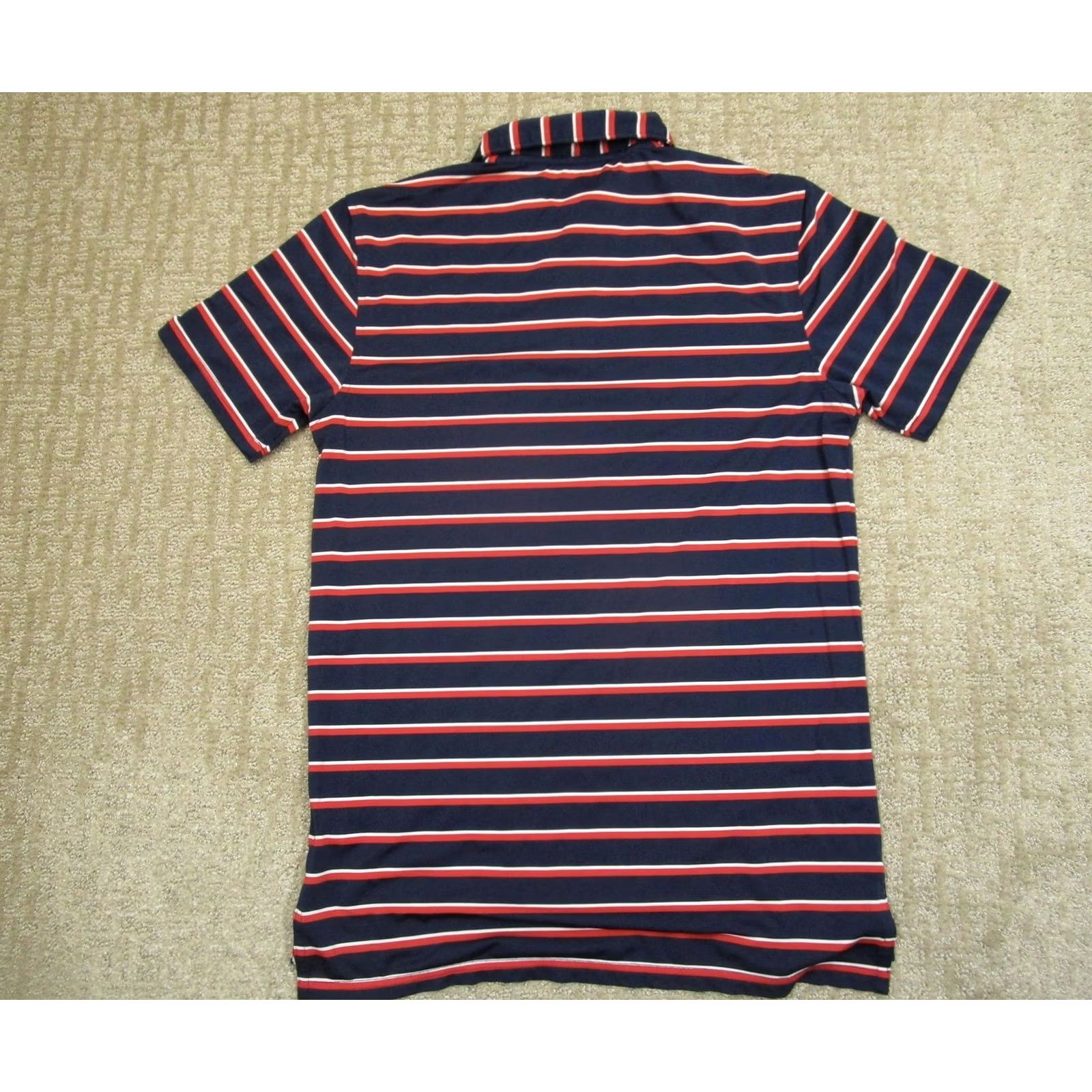 Southern Tide Southern Tide Polo Shirt Men Small Blue Red Striped Lightweight Moisture Wicking + Logo Size US S / EU 44-46 / 1 - 3 Thumbnail