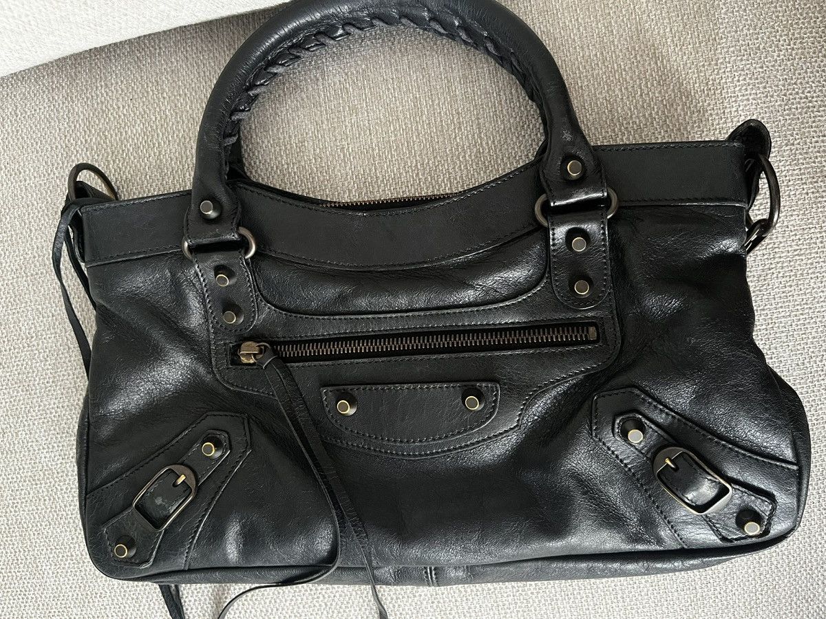 Balenciaga Balenciaga "The First" 2005 Black Chevre Leather Size ONE SIZE - 2 Thumbnail