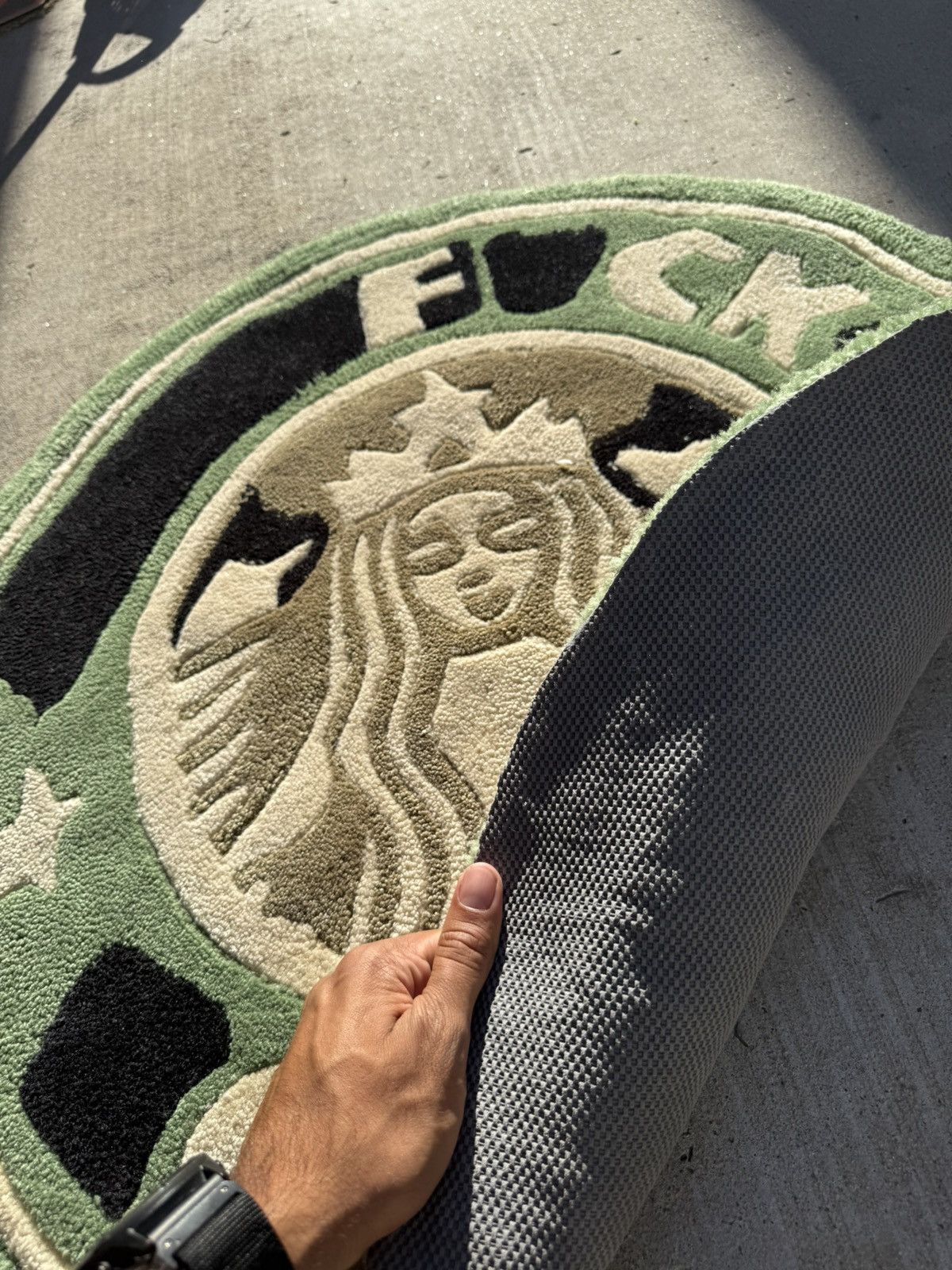 Vintage Starbucks F*CK OFF Rug Size ONE SIZE - 3 Thumbnail