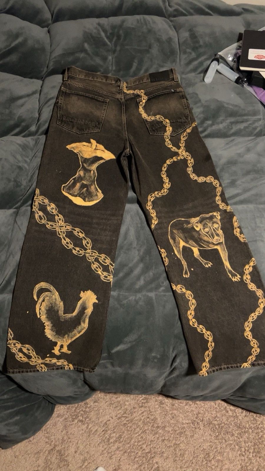 Pacsun Custom Alice in Chains jeans. Size US 34 / EU 50 - 2 Thumbnail