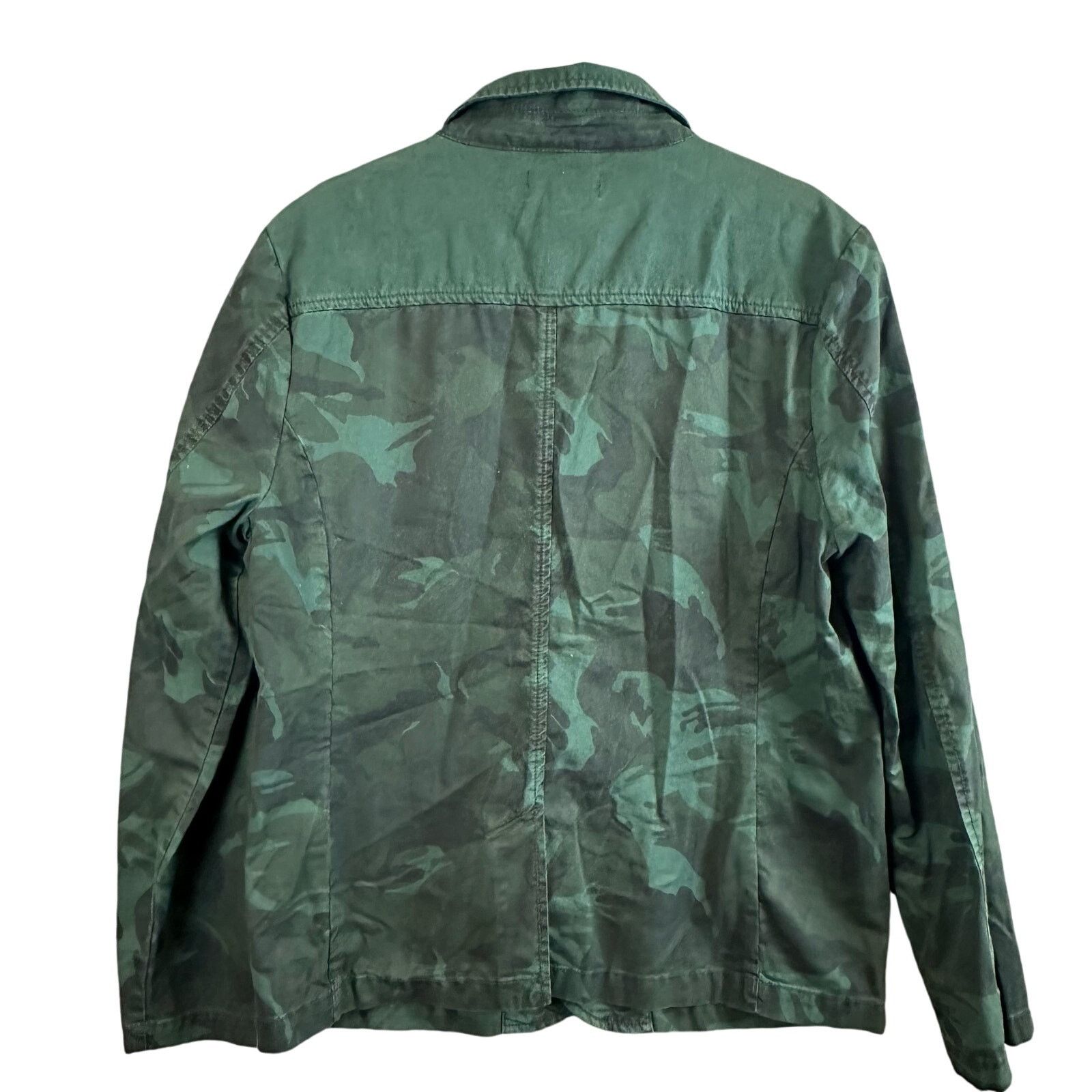 Brooklyn Industries Brooklyn Industries Green Camo Blazer Jacket L Large Cotton Size US L / EU 52-54 / 3 - 2 Thumbnail