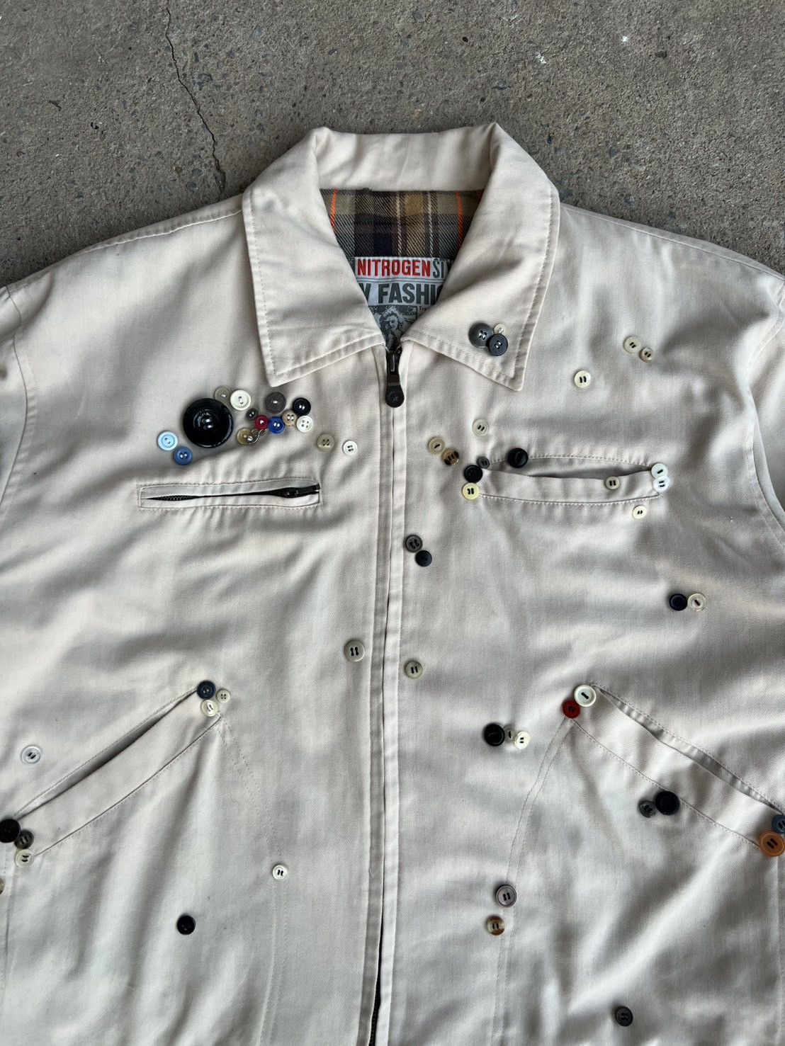 Handmade Vintage Multiple buttons Jacket Size US M / EU 48-50 / 2 - 2 Thumbnail