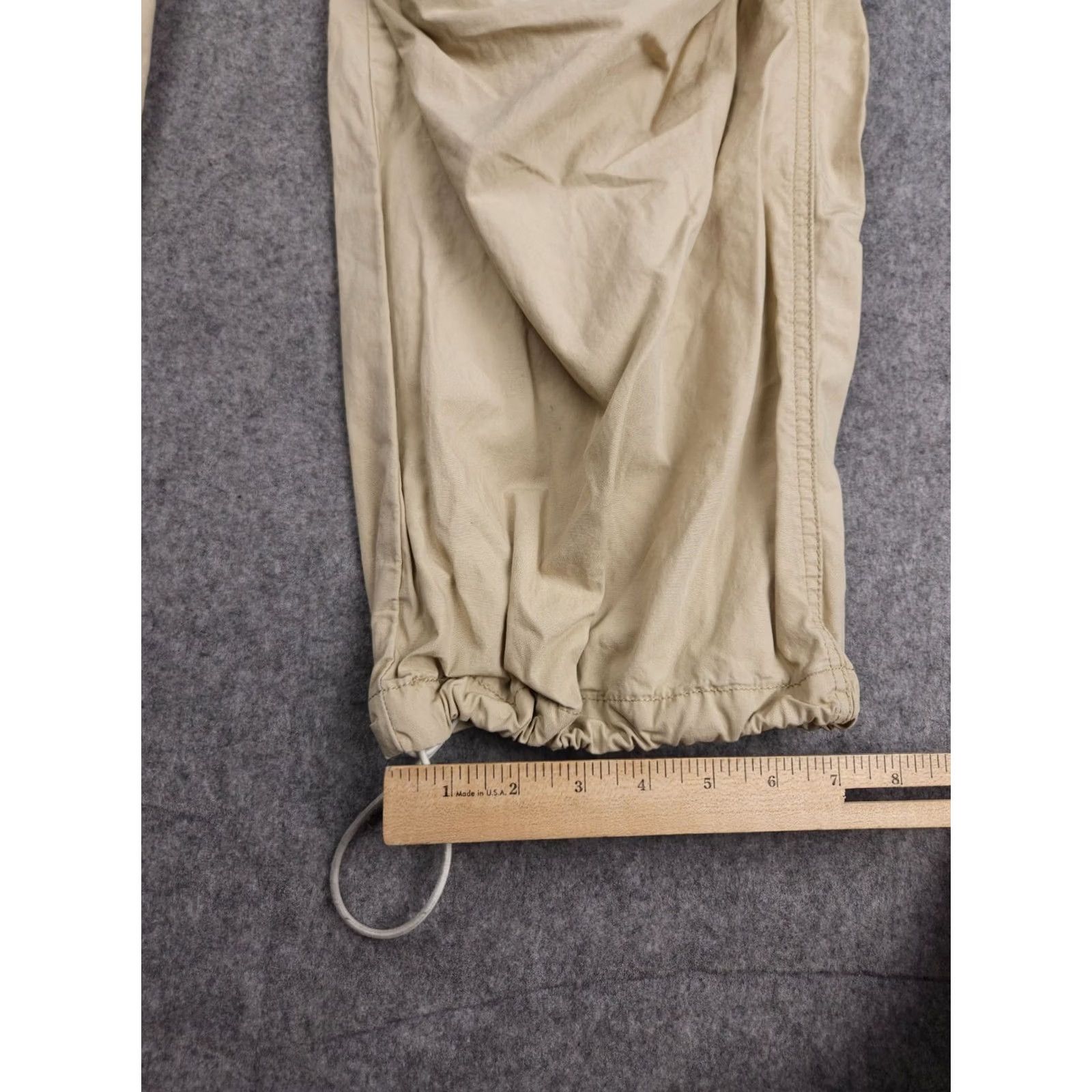 Levi's Levi's Parachute Pants Mens Large 34 x 29 Beige Drawstring Lightweight Cotton Pants Mens Size US 33 - 7 Thumbnail