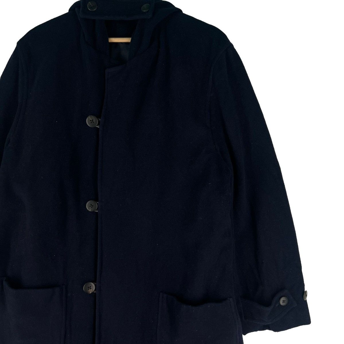 Yohji Yamamoto 🔥RUNWAY 90’s IMPER MEABLE YOHJI YAMAMOTO WOOL LONG FLY COATS Size US S / EU 44-46 / 1 - 5 Thumbnail