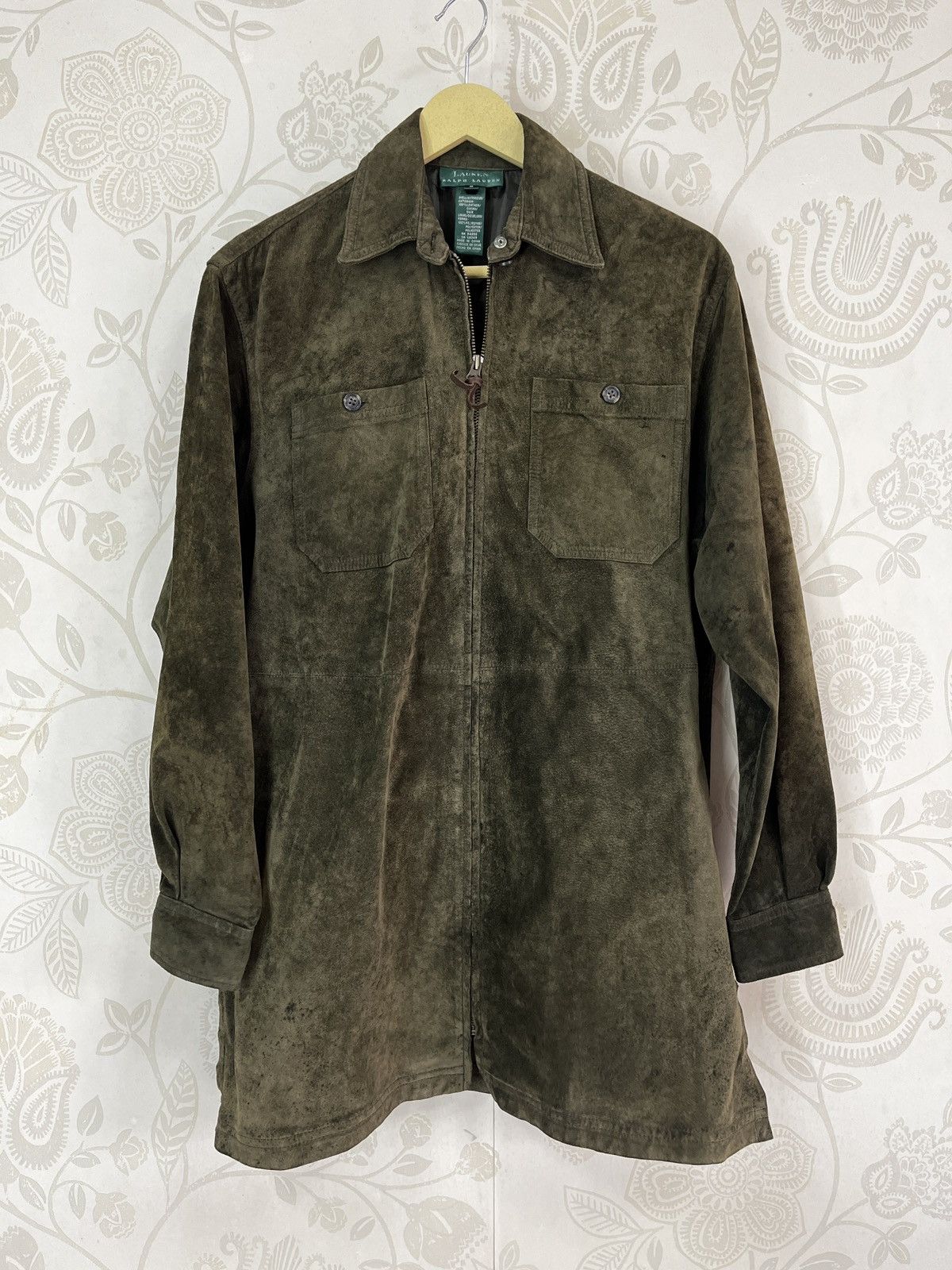 Ralph Lauren Vintage Ralph Lauren Sick Suede Green Light Jacket Size US M / EU 48-50 / 2 - 3 Thumbnail
