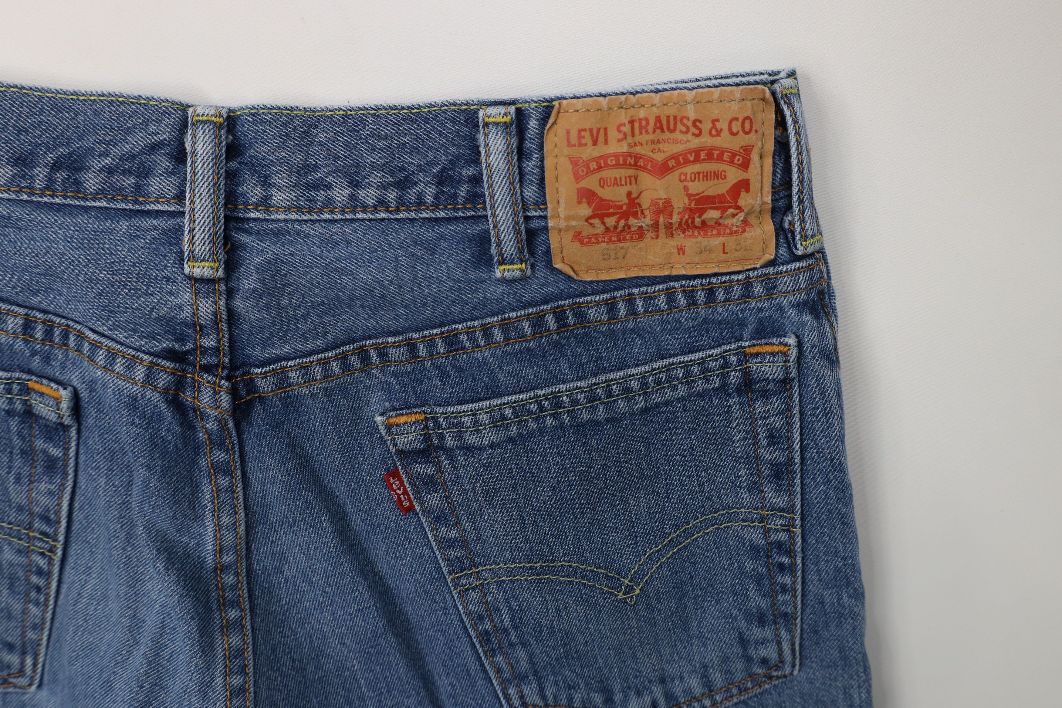Levi's Vintage Y2K Levis 517 Boot Cut Denim Jeans Blue Cotton Size US 34 / EU 50 - 13 Thumbnail