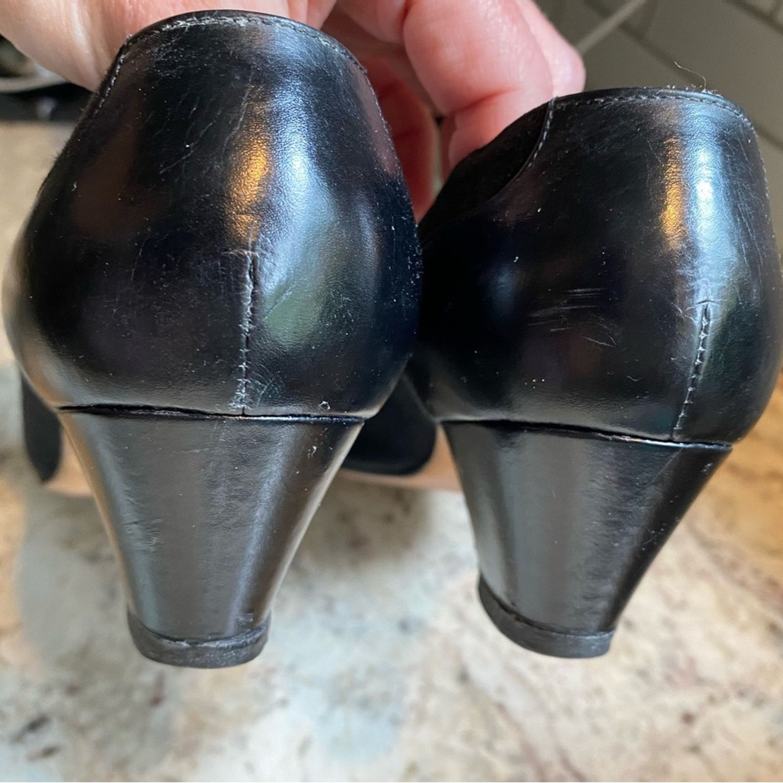 Other Silvia Fiorentina Cap Toe Blk Spectator Heel Italy 9.5N Size US 9.5 / IT 39.5 - 15 Thumbnail
