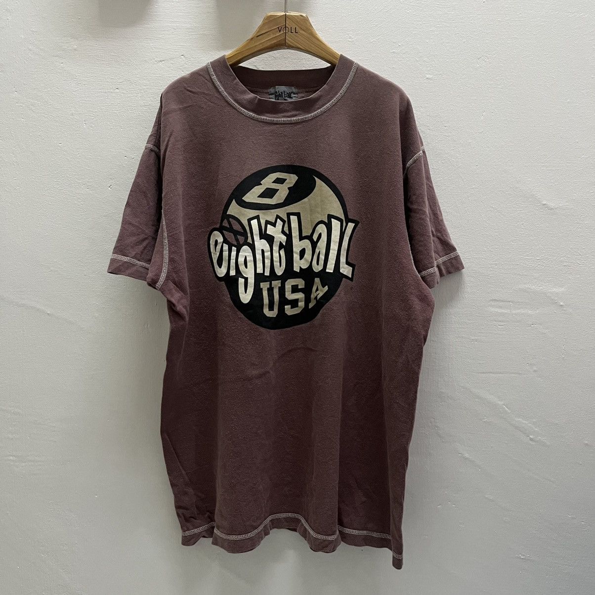 Vintage 🔥Vintage Eight Ball Big Logo Skate Tees Size US XL / EU 56 / 4 - 1 Thumbnail