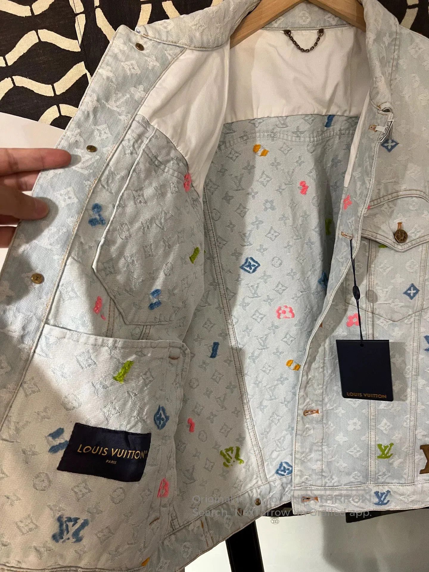 Louis Vuitton louis vuitton x tyler logo embroidered denim jacket. Size US XXL / EU 58 / 5 - 5 Thumbnail