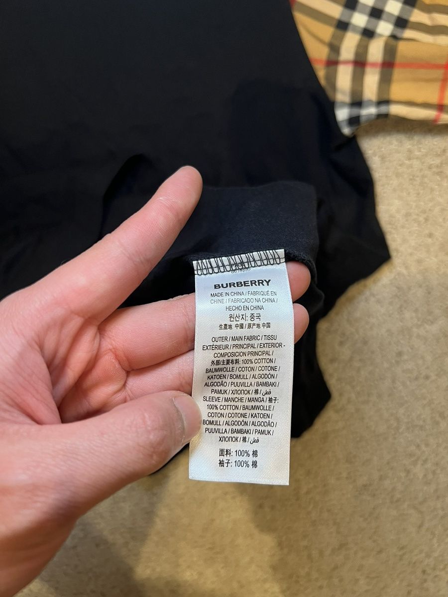Burberry Burberry Check Pattern T-shirt Black Size US XS / EU 42 / 0 - 4 Thumbnail