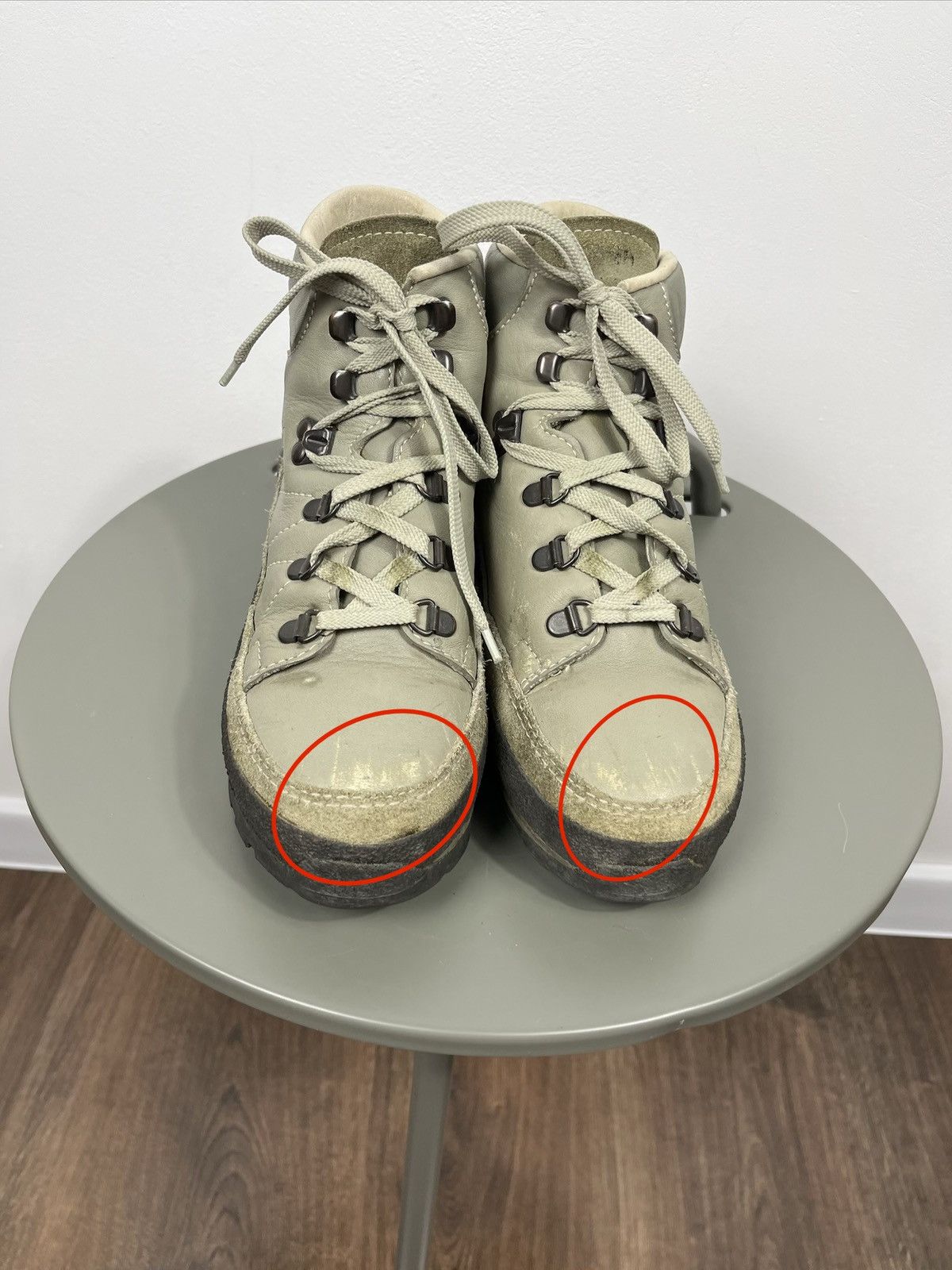 Leather Hiking Boots Womens EU 38 Vintage Outdoor Trail