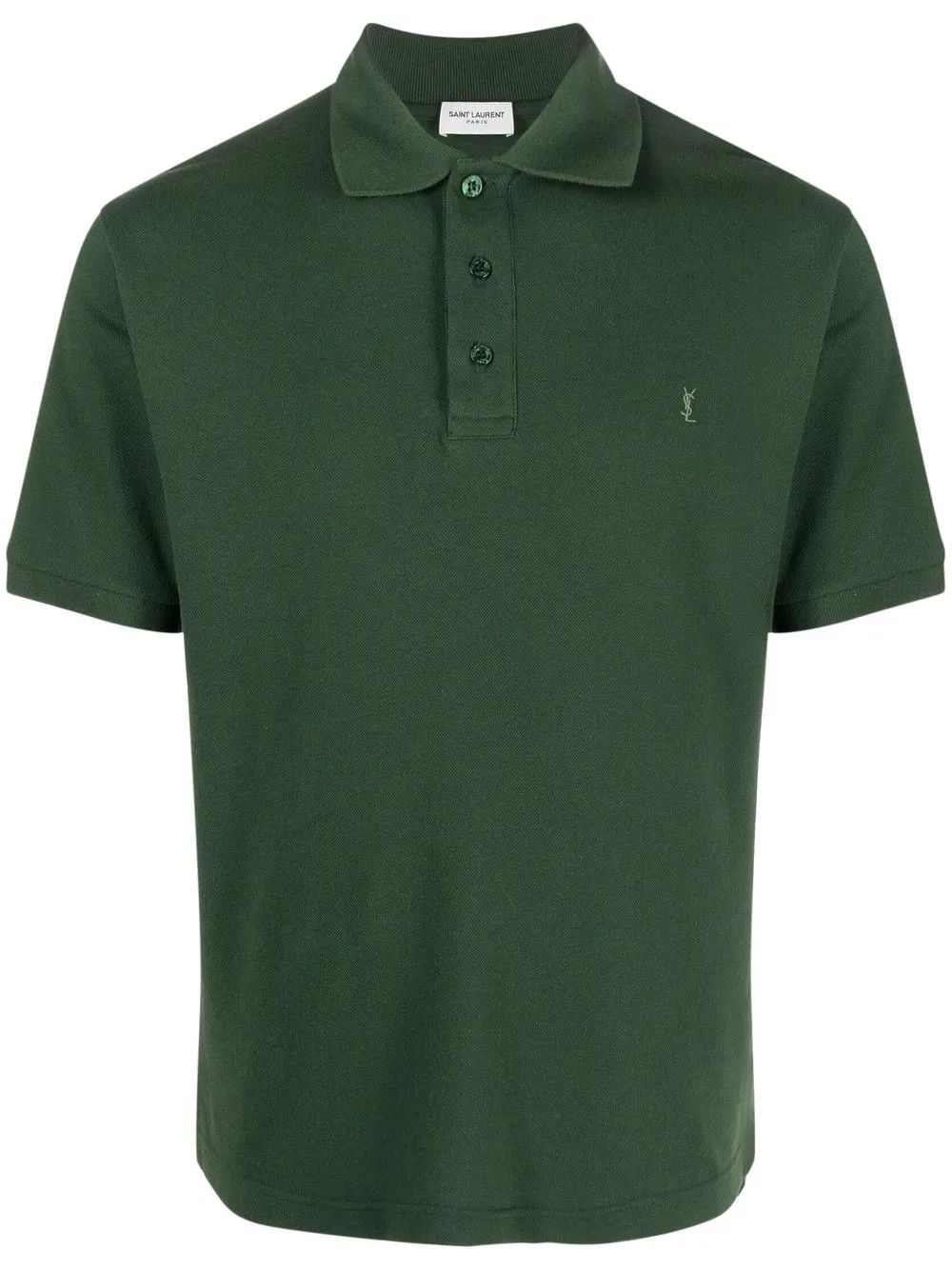 Saint Laurent Paris $890 VALUE Polo Shirt Cassandre in Cotton Pique Size US S / EU 44-46 / 1 - 1 Thumbnail