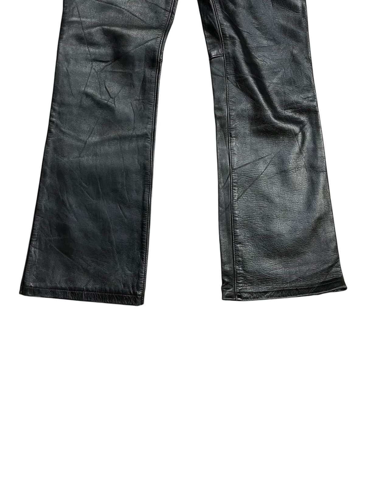 Japanese Brand 1990s Harolds Gear - Flared Leather Pants Size US 29 - 5 Thumbnail
