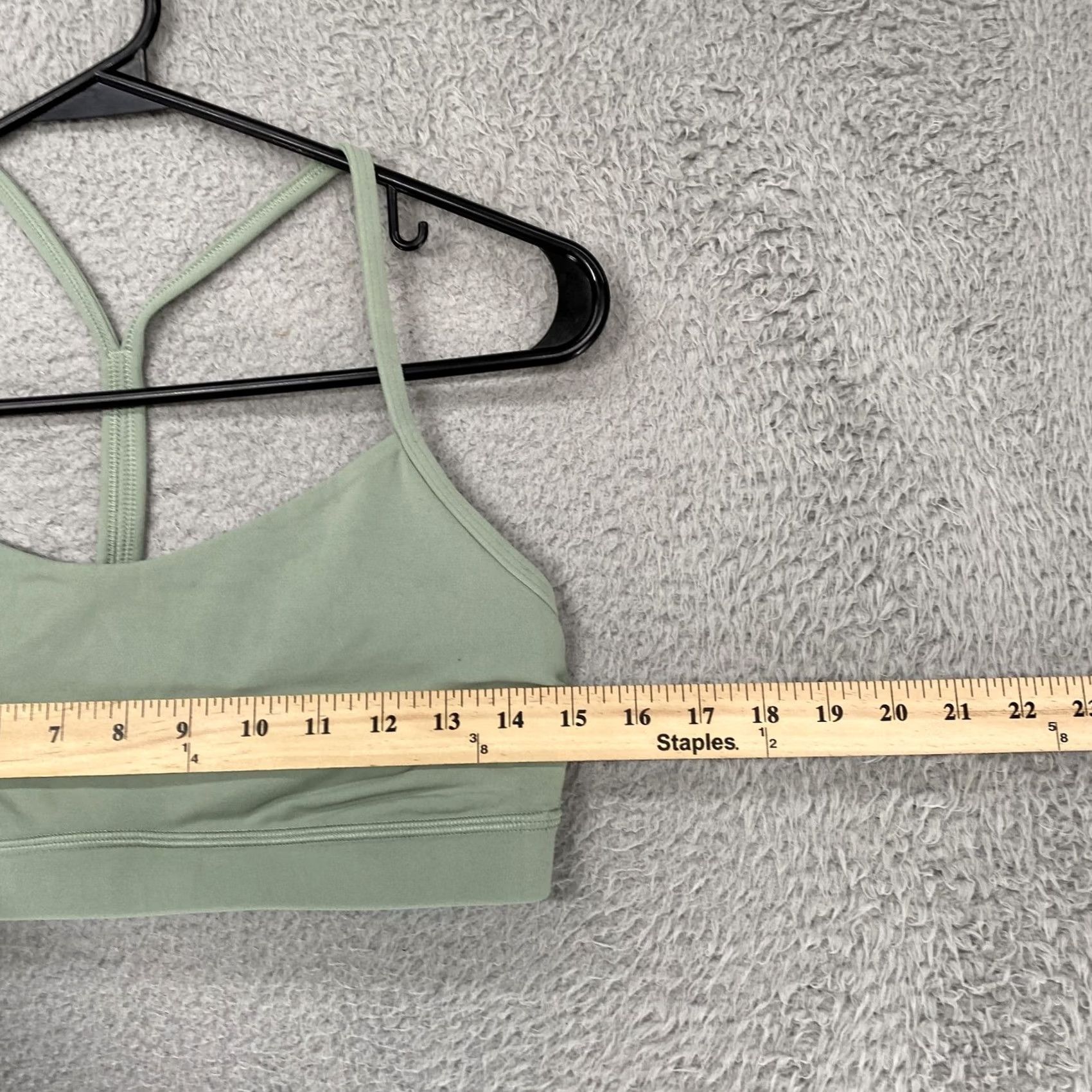 Lululemon Lululemon Power Y Bra Womens 10 Sage Green Racerback No Pads Yoga Gym Workout Shirt Size ONE SIZE - 5 Thumbnail