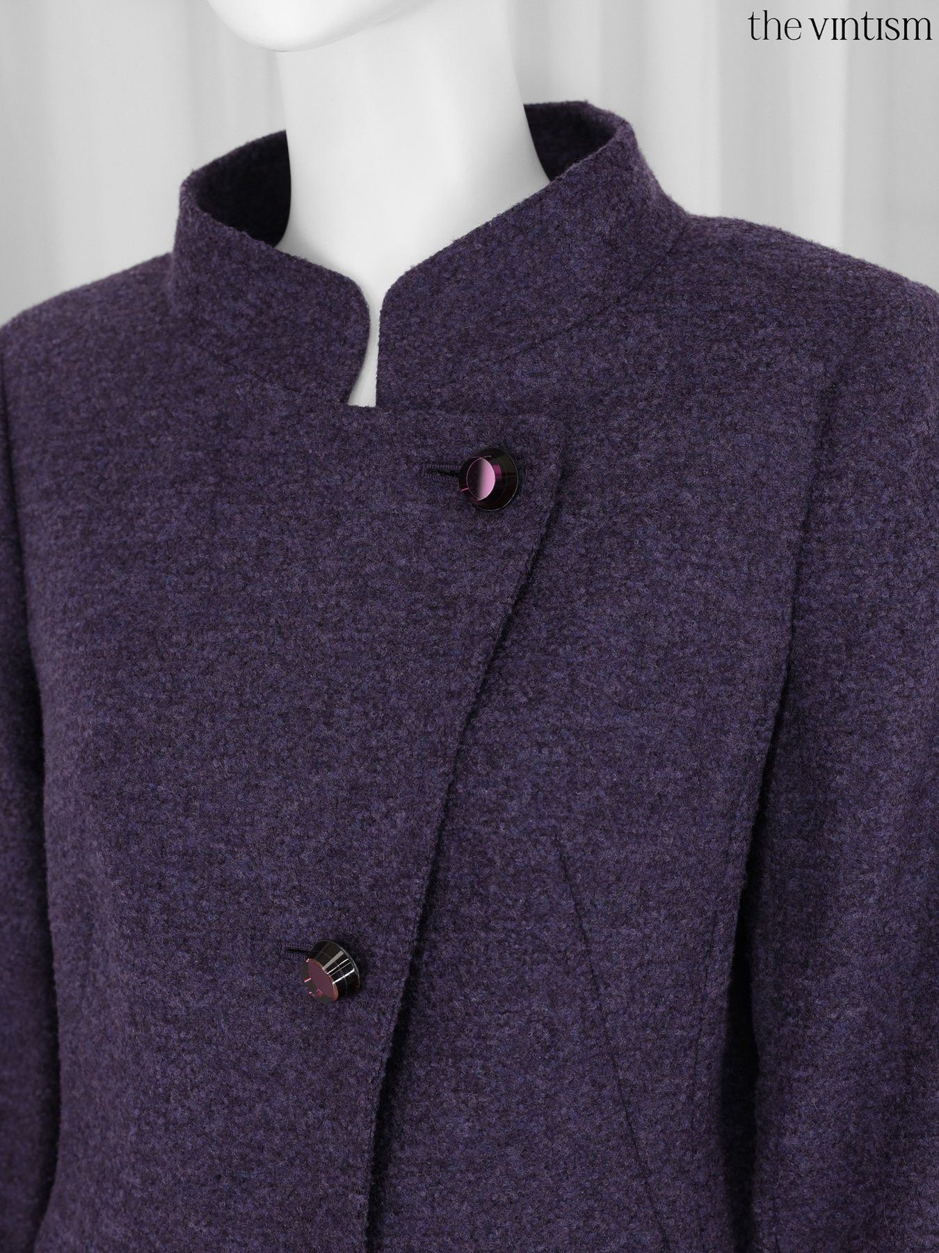 Escada Escada Archival Violet Boucle Virgin Wool Jacket DE 38 M Size M / US 6-8 / IT 42-44 - 5 Thumbnail