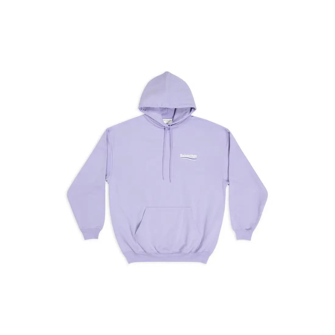 Balenciaga o1srvl11e1224 Political Campaign Hoodie Medium Fit in Purple Size XL / US 12-14 / IT 48-50 - 1 Thumbnail