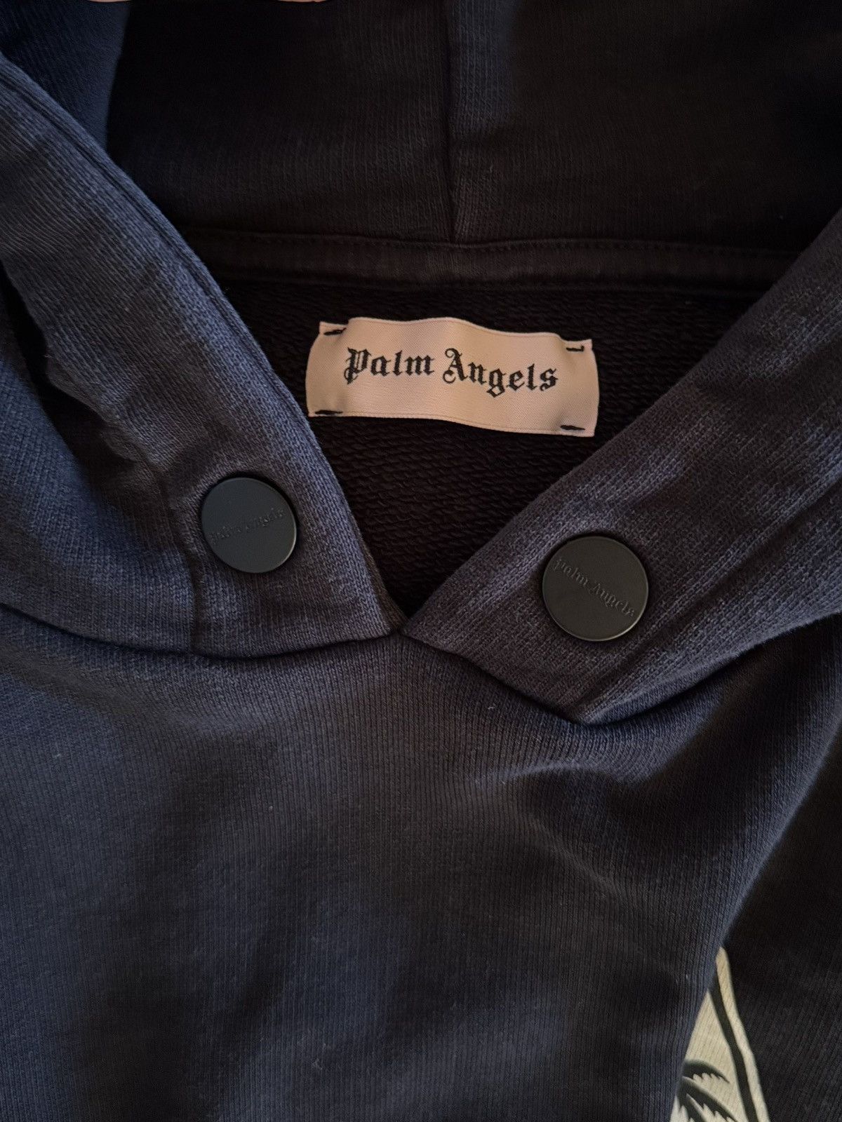 Palm Angels Palm Angels Black Hoodie with Flame Sleeves Size US XXS / EU 40 - 4 Thumbnail