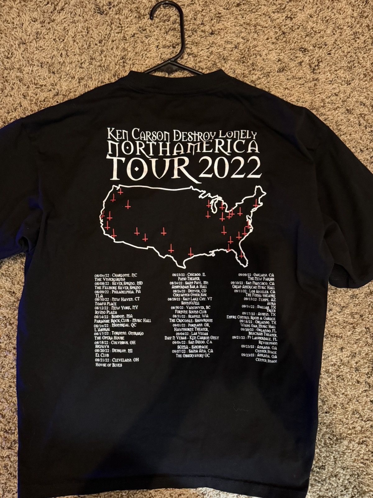 Ken Carson Ken Carson 2022 Tour Shirt Size US M / EU 48-50 / 2 - 2 Thumbnail
