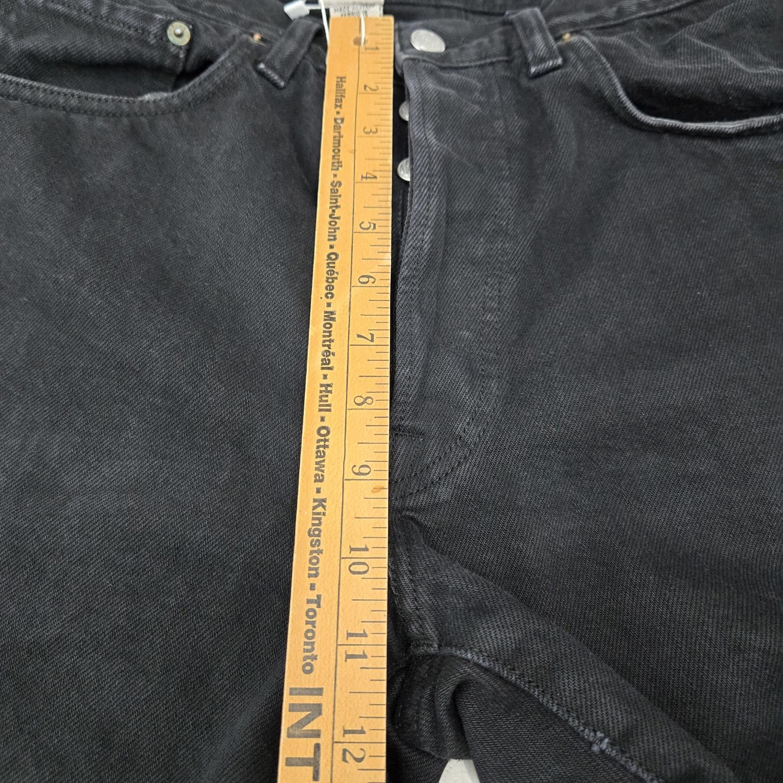 Replay Replay Jeans Men's 33 Black Dark Denim Straight Leg Vintage Size US 33 - 5 Thumbnail