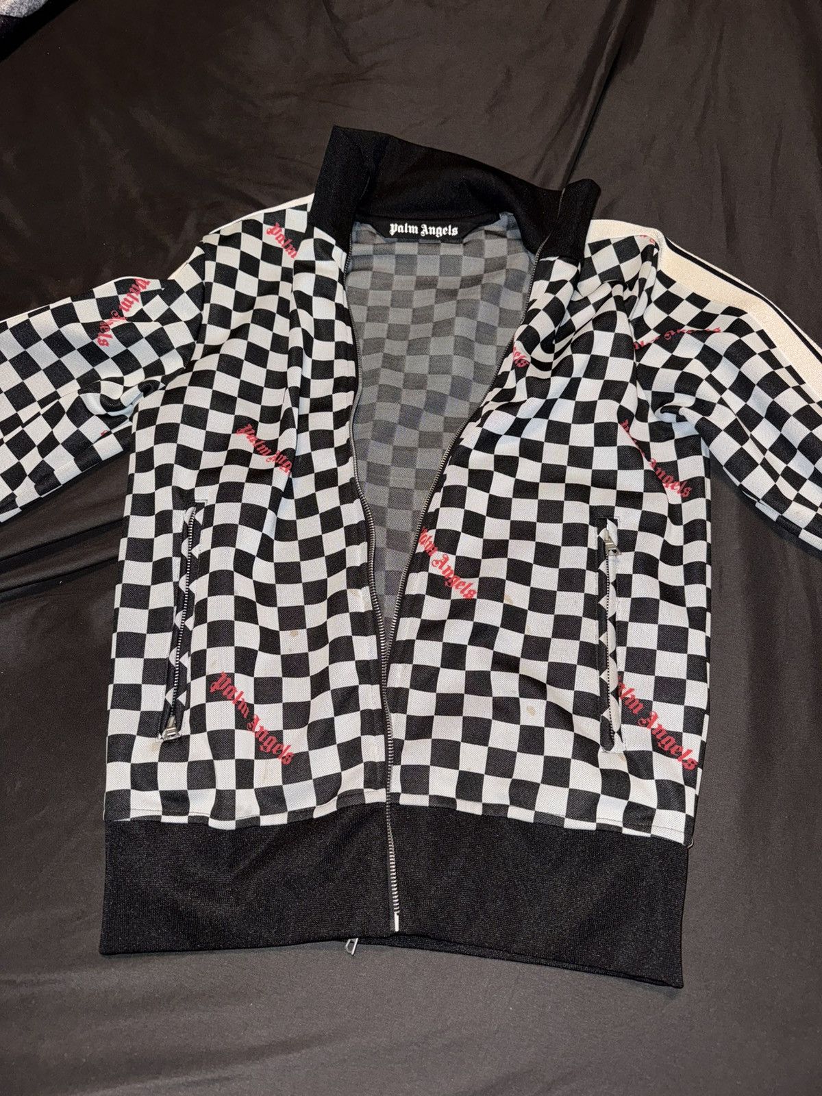 Palm Angels Palm Angel Damier Print Track Jacket Size US S / EU 44-46 / 1 - 1 Thumbnail