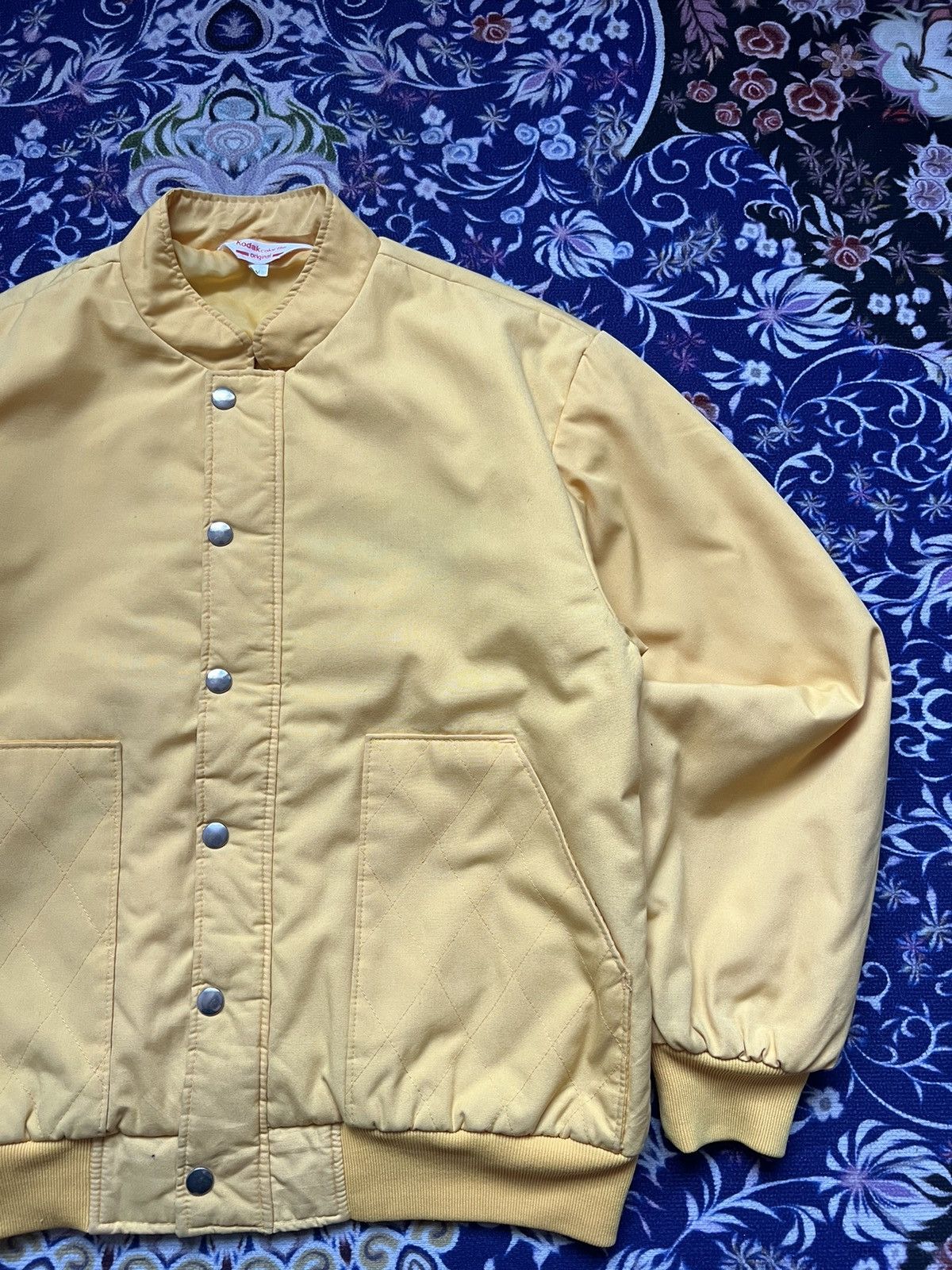 Kodak Yellow Bomber Jacket Kodak Colour Film Vintage 90s Size US M / EU 48-50 / 2 - 7 Thumbnail