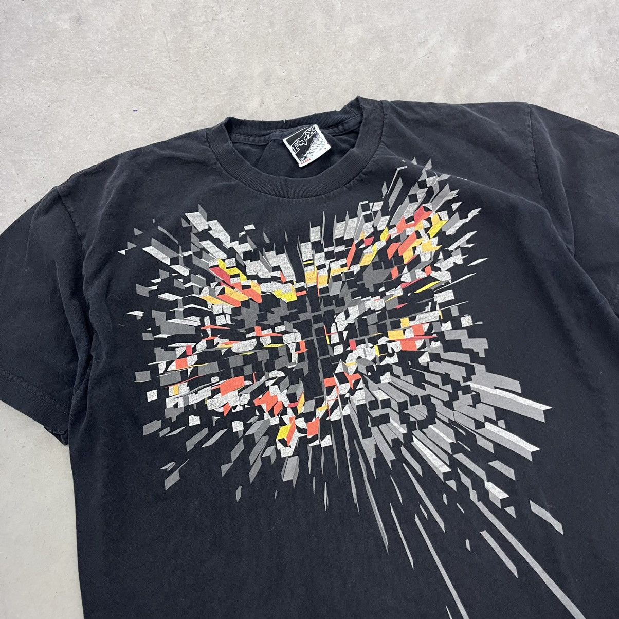 Fox Racing Crazy Y2K Fox Racing Black Red Burst Large Print Shirt Size US L / EU 52-54 / 3 - 2 Thumbnail