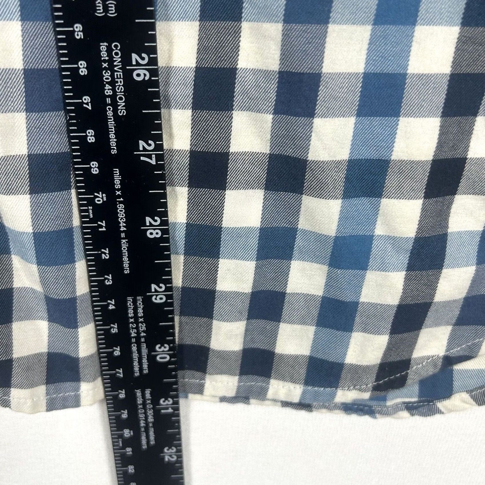 The North Face The North Face Button-Up Shirt Womens XL Blue Plaid Relaxed Flannel Overshirt Button Size XL / US 12-14 / IT 48-50 - 7 Thumbnail