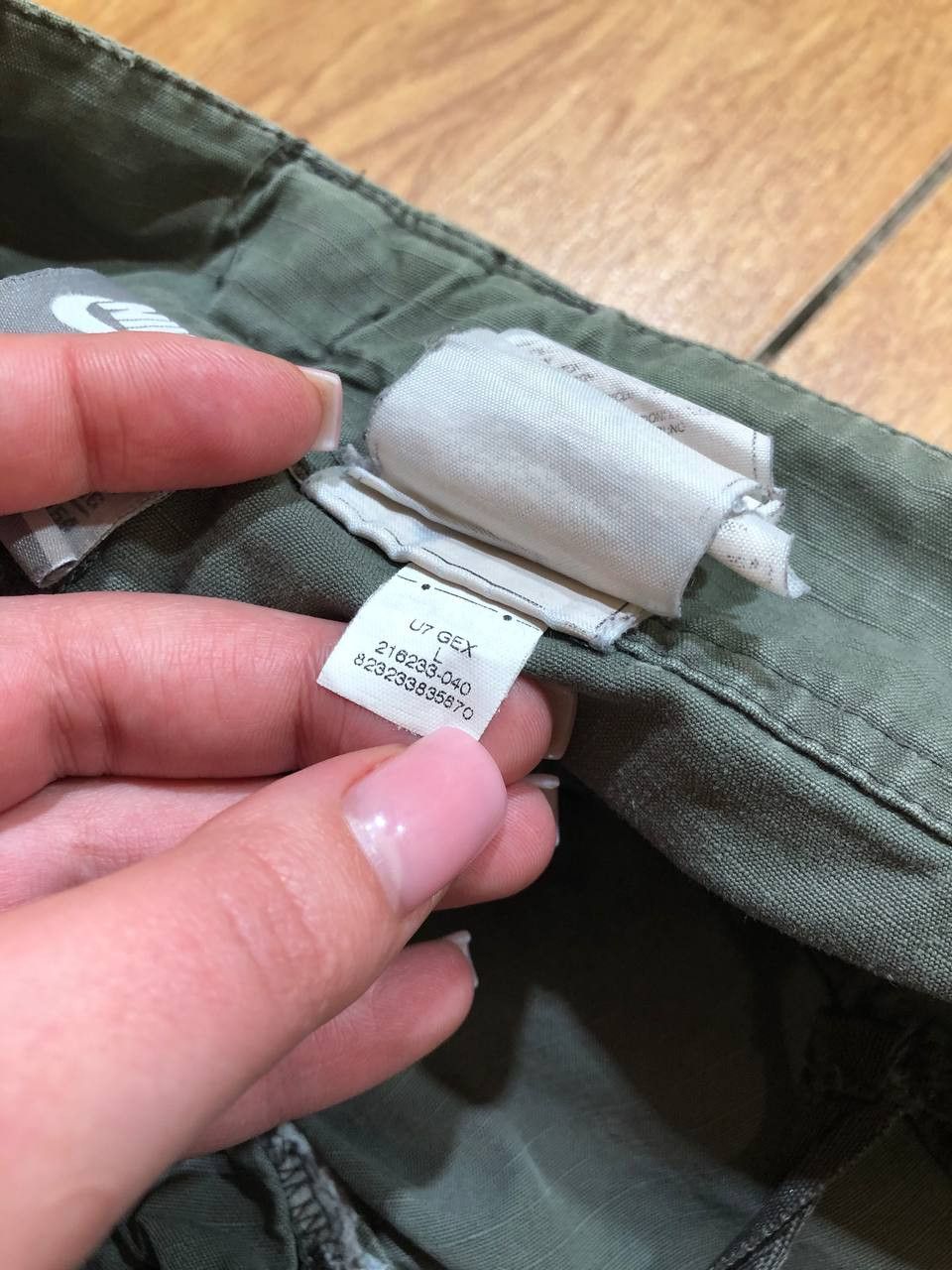 Nike Vintage Nike Shorts Cargo Green Khaki Y2K Size US 34 / EU 50 - 4 Thumbnail