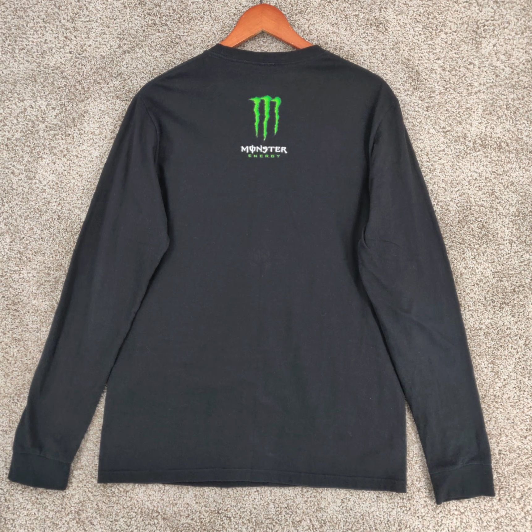 Logo 7 Monster Energy Shirt Mens Medium Black Long Sleeve Logo Y2K Motocross Size US M / EU 48-50 / 2 - 5 Thumbnail