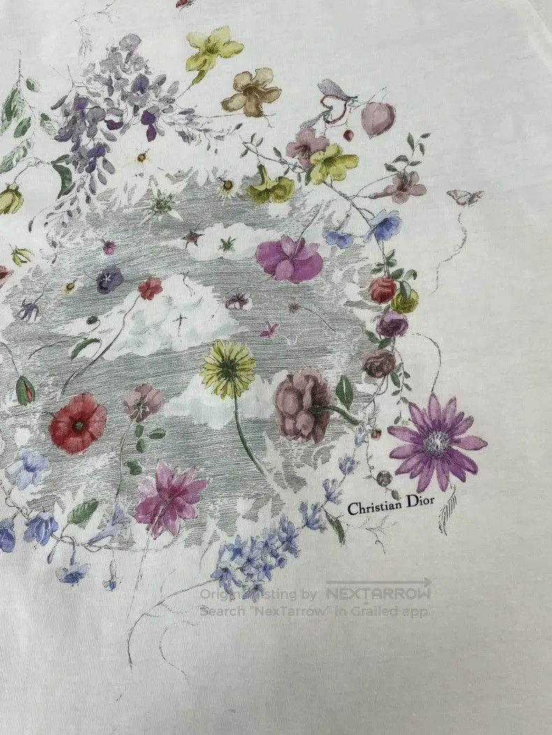 Dior Dior Colourful floral butterfly printed short-sleeved T-sh Size M / US 6-8 / IT 42-44 - 2 Thumbnail