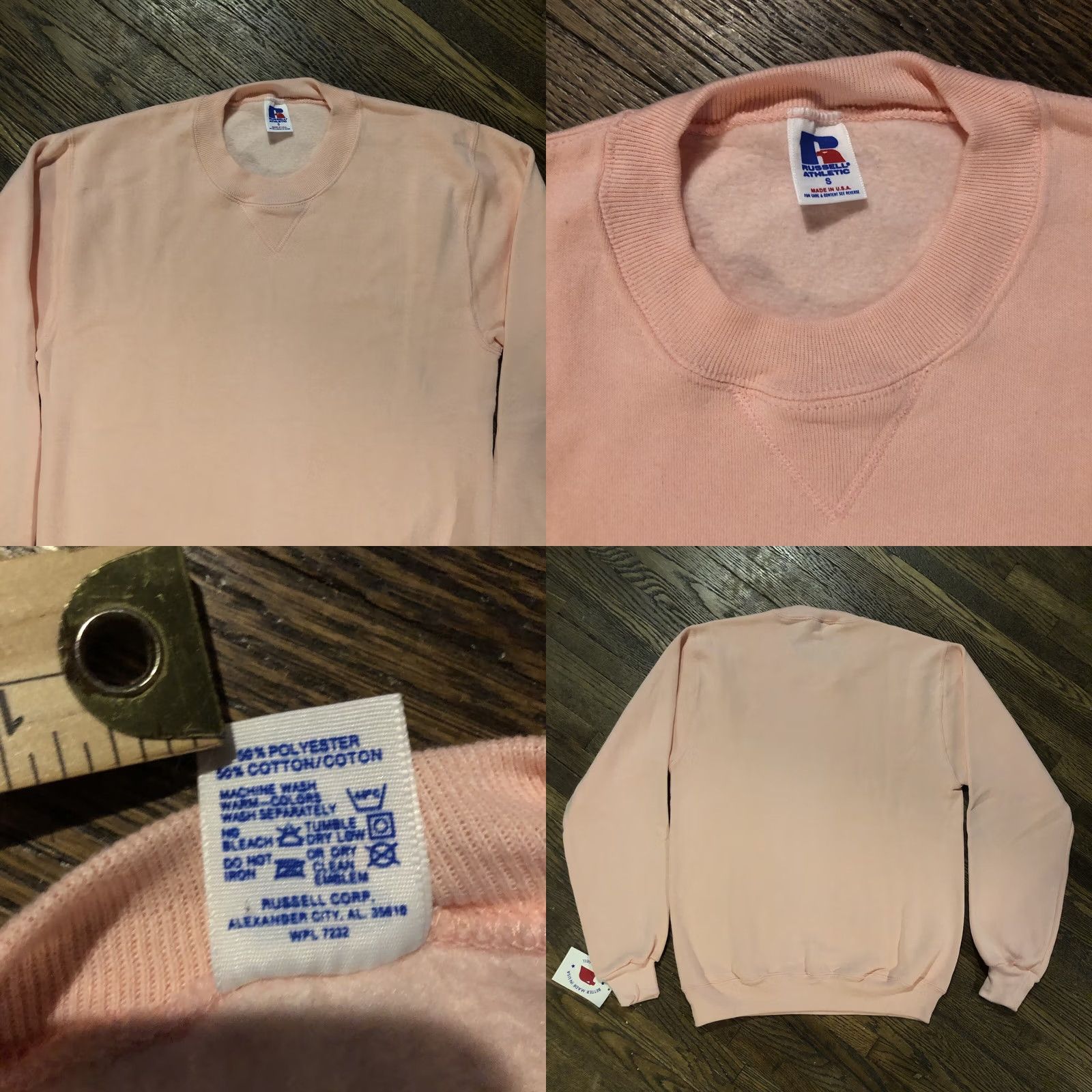 Russell Athletic VINTAGE Russell Athletic Sweatshirt Crewneck Pink S Unisex Adults 90s Y2K USA Size US S / EU 44-46 / 1 - 9 Thumbnail