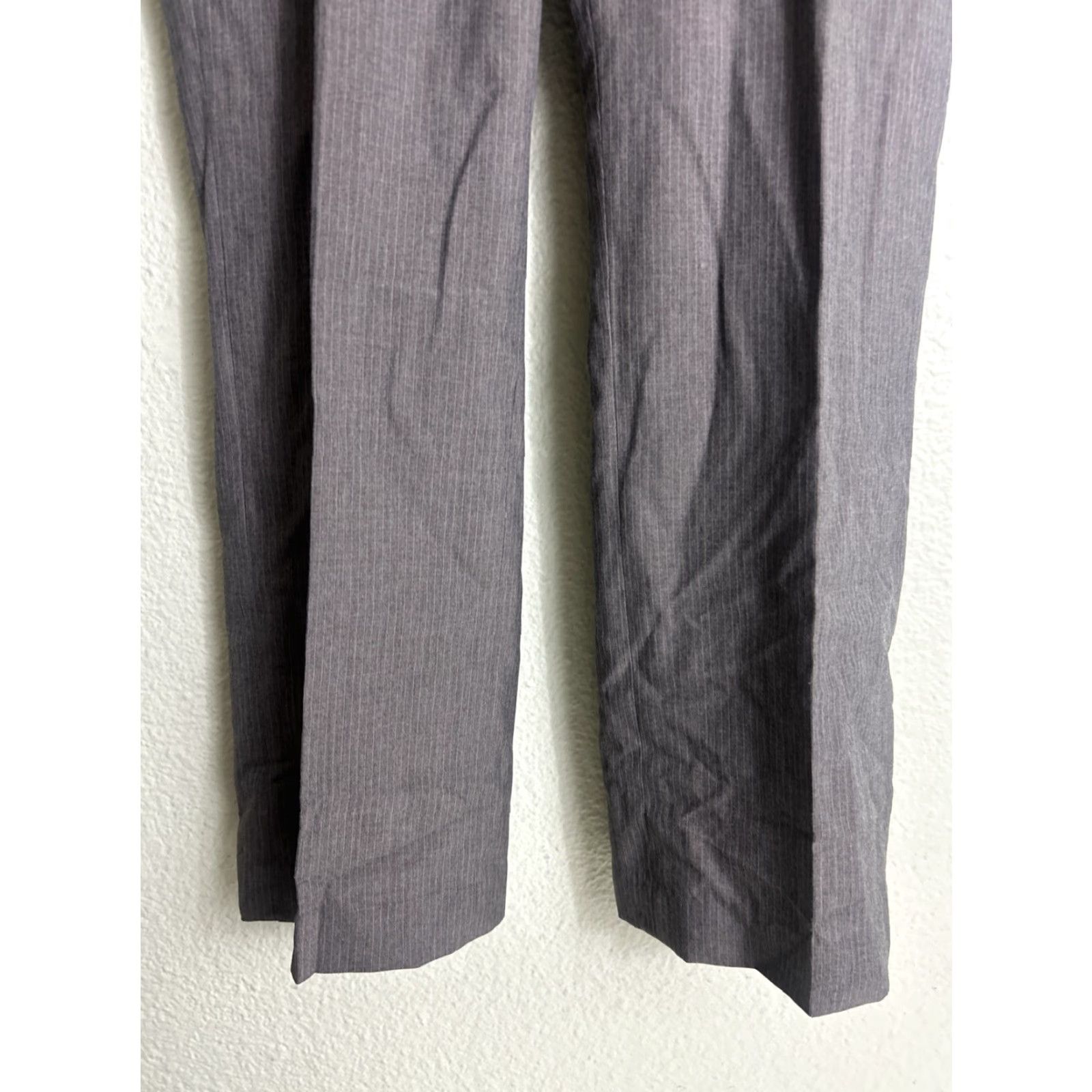 Banana Republic Banana Republic Women 29x28 Gray Pinstripe Polyester Viscose Dress Pants Size 29" - 2 Thumbnail