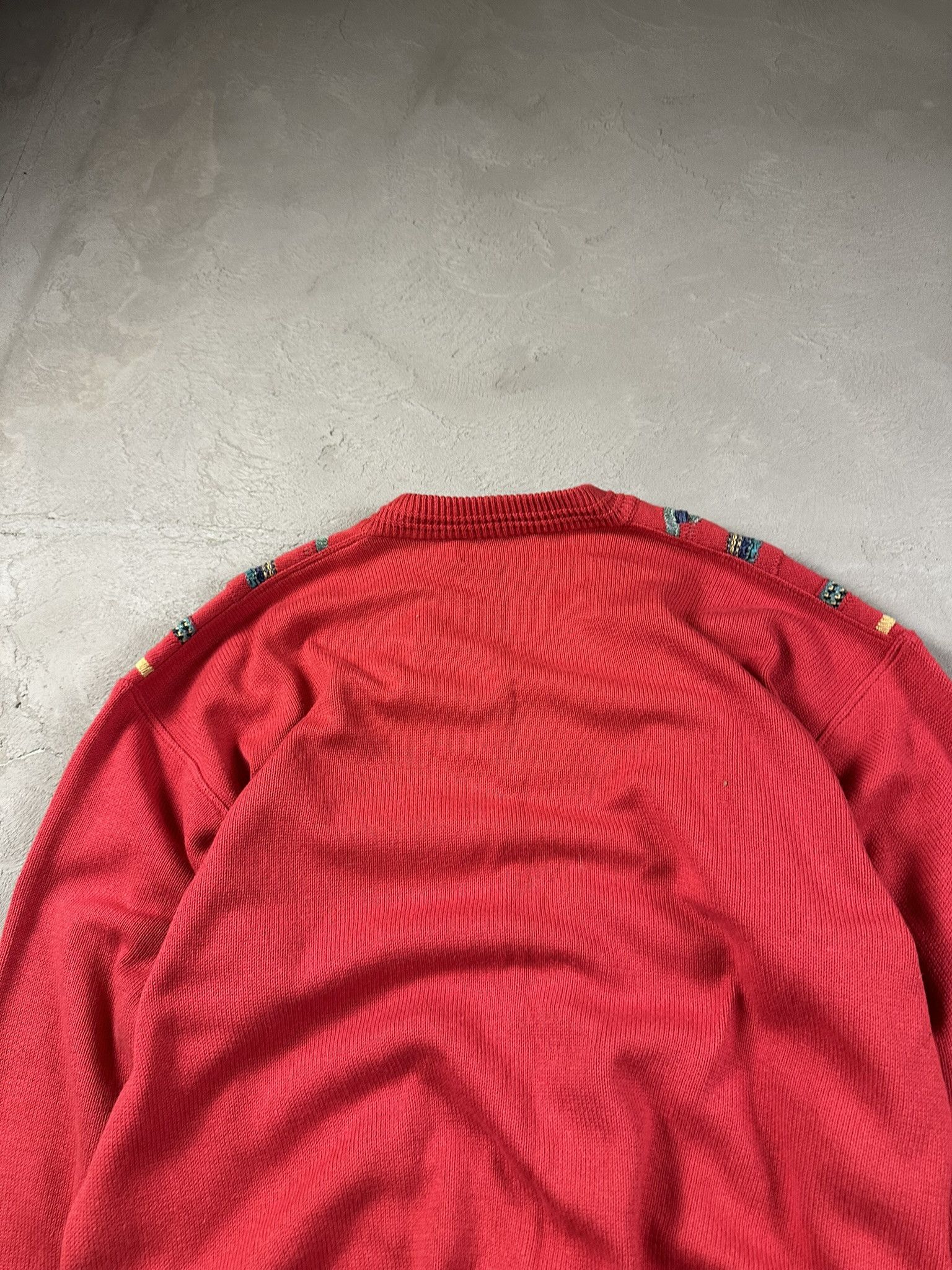 Vintage 80s Vintage Italian 3D Cable Oversized Boxy Sweater Size US M / EU 48-50 / 2 - 12 Thumbnail