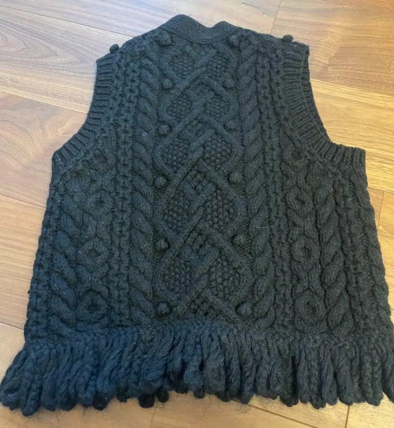 Comme des Garcons Comme Des Garcons Black Knit Vest Size M / US 6-8 / IT 42-44 - 2 Thumbnail