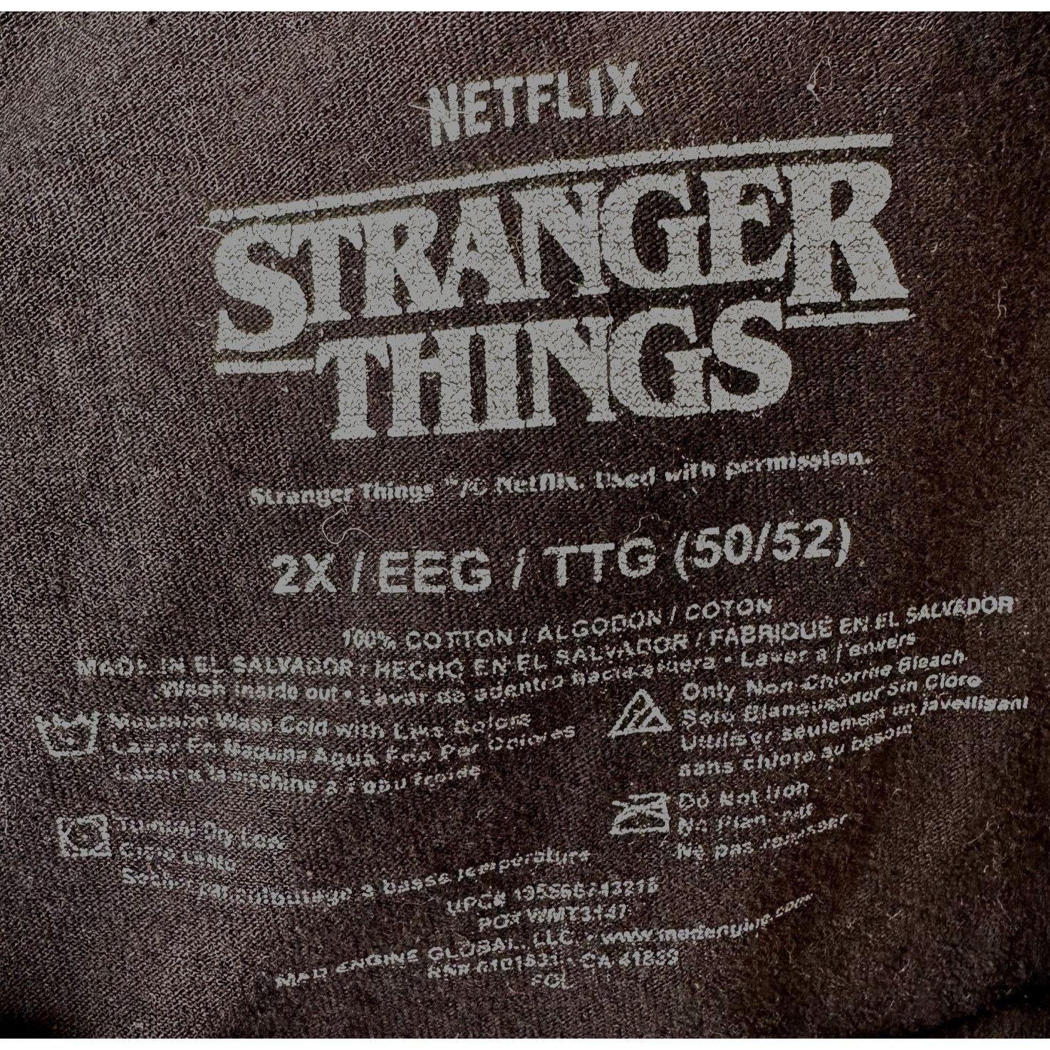 Other Stranger Things Hellfire Club T Shirt 2X Netflix Black Hallo Size US XXL / EU 58 / 5 - 12 Thumbnail