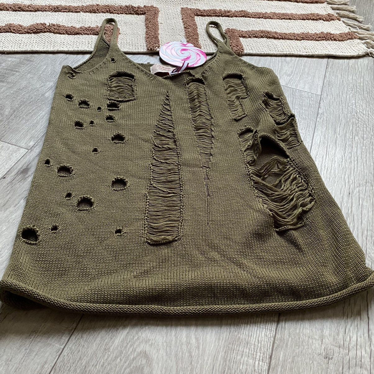 20471120 SALAD GAL ON BOARD RRP $475 GRUNGE DISTRESS TANK TOP Size S / US 4 / IT 40 - 2 Thumbnail