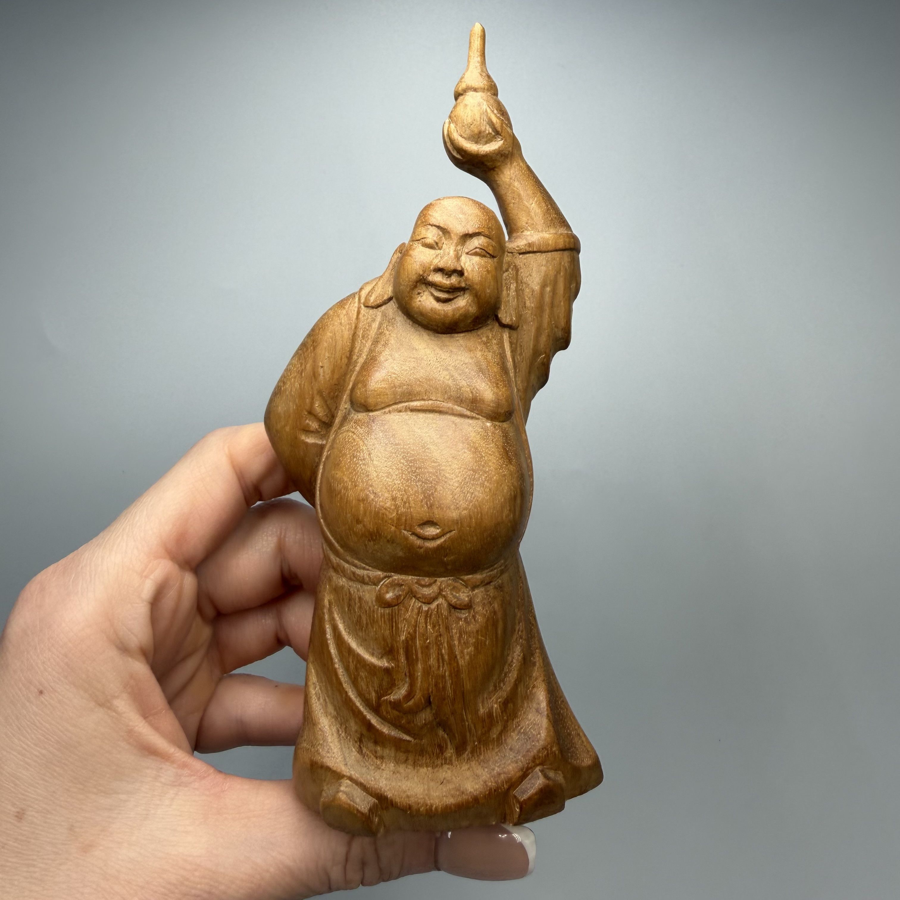 Vintage Vintage Laughing Buddha Hotei Figurine Symbol of Happiness Size ONE SIZE - 1 Thumbnail