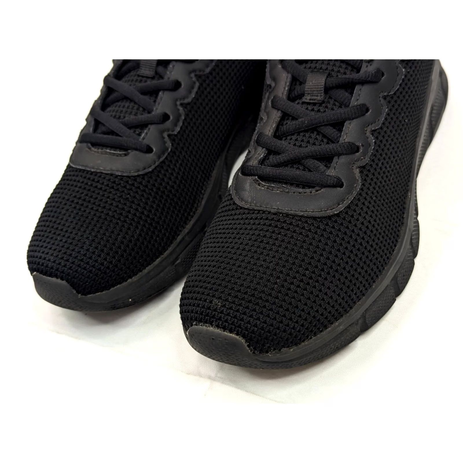 SKECHERS SKECHERS BOBS Sport B Flex Visionary Essence Black Women 8.5 Vegan Knit Running Athletic Logo Sneakers Shoes Size US 9 / IT 39 - 5 Thumbnail