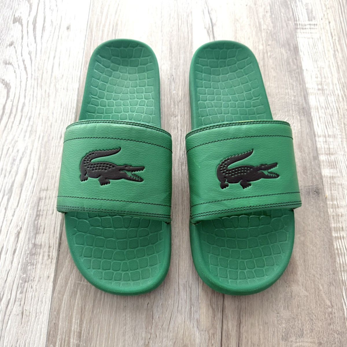 Lacoste LACOSTE • Fraiser Slide Sandal "Green" (13M) Size US 13 / EU 46 - 2 Thumbnail