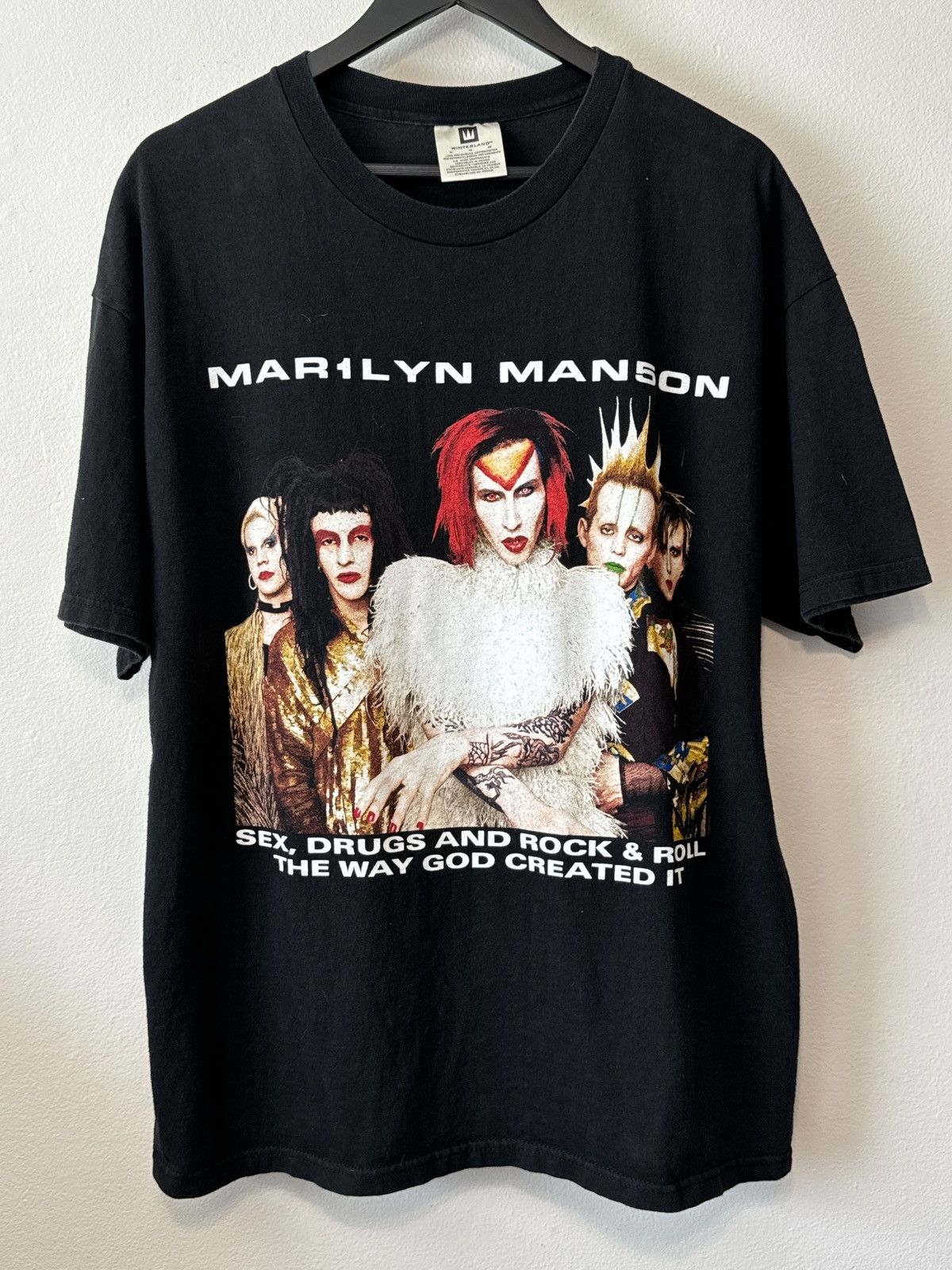 image of Band Tees x Marilyn Manson Vintage Marilyn Manson Rock Is Dead Tour T Shirt 1999 XL in Black, Men's