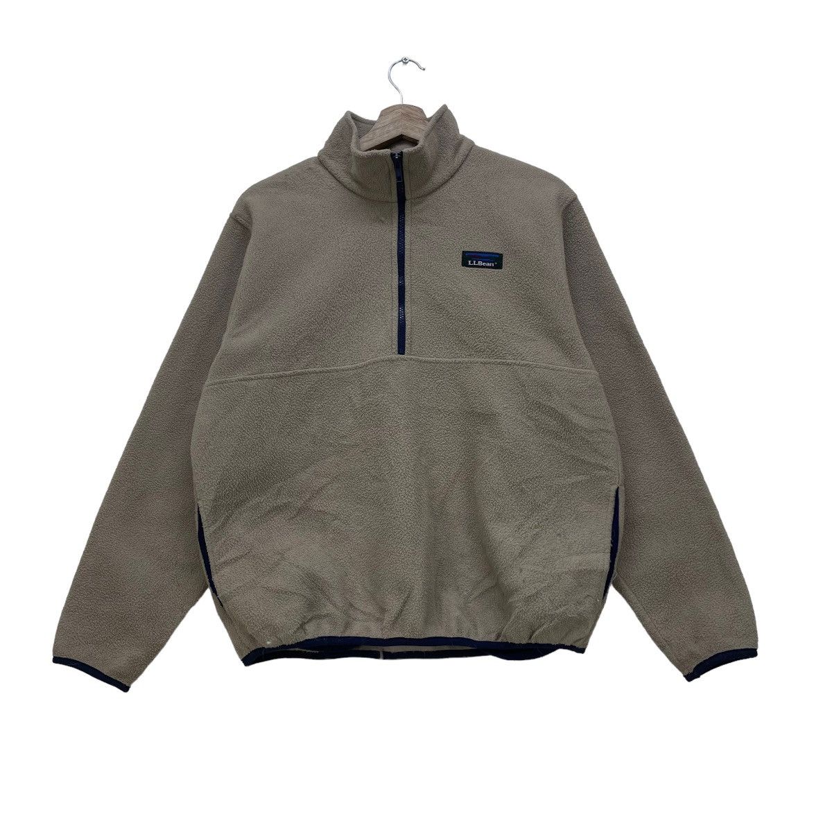 L.L. Bean × Vintage 💥Vintage Ll Bean Flecee Half Zip Pull Over Jacket Size US M / EU 48-50 / 2 - 1 Thumbnail