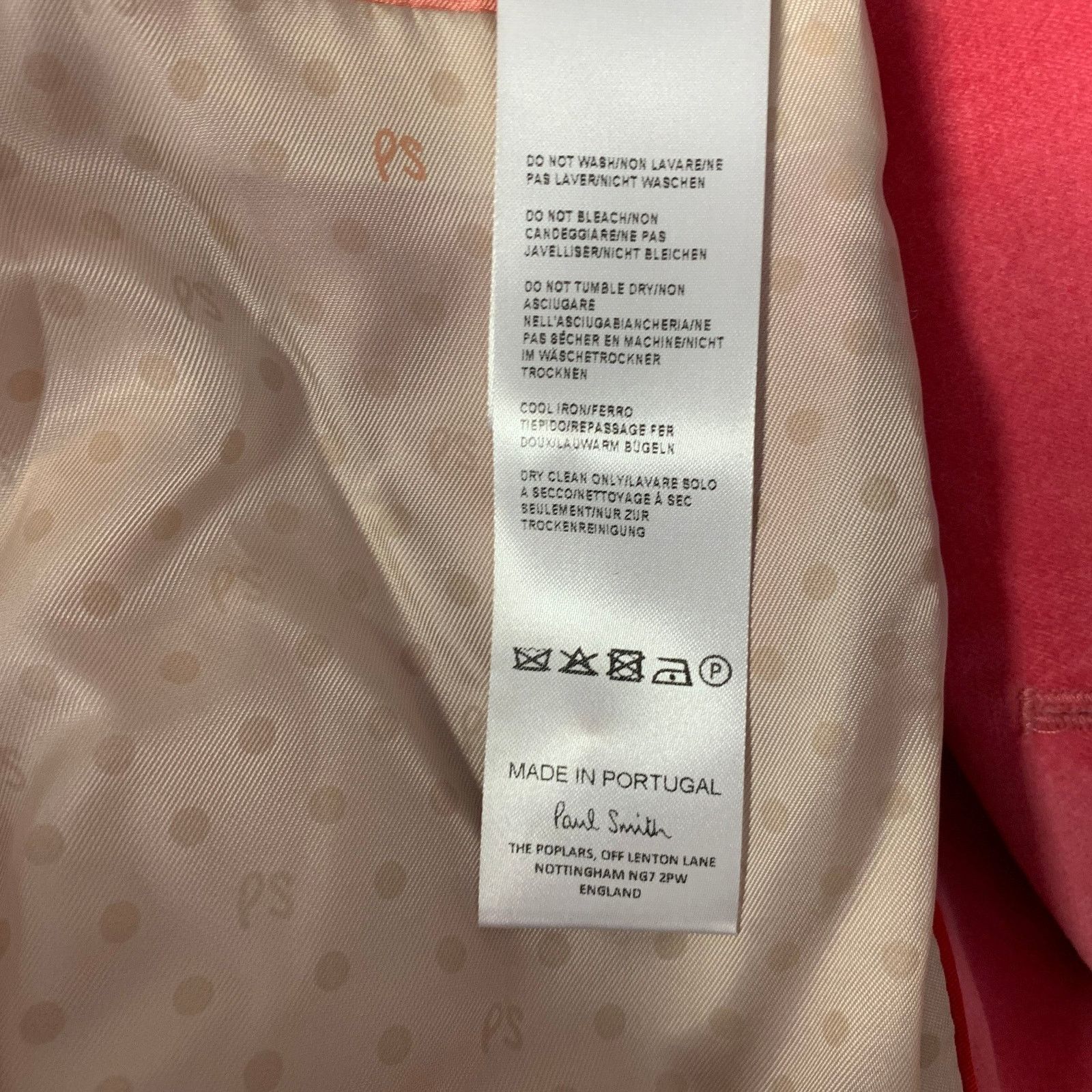 Paul Smith PS by PAUL SMITH Size M Pink Cotton / Elastane Velvet Jacket Size M / US 6-8 / IT 42-44 - 6 Thumbnail